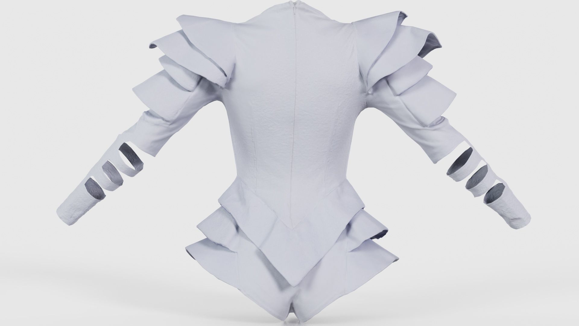 Pagode Bodysuit Low-poly 3D model_21