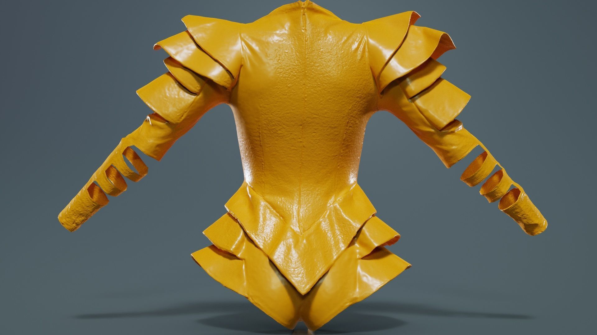Pagode Bodysuit Low-poly 3D model_13