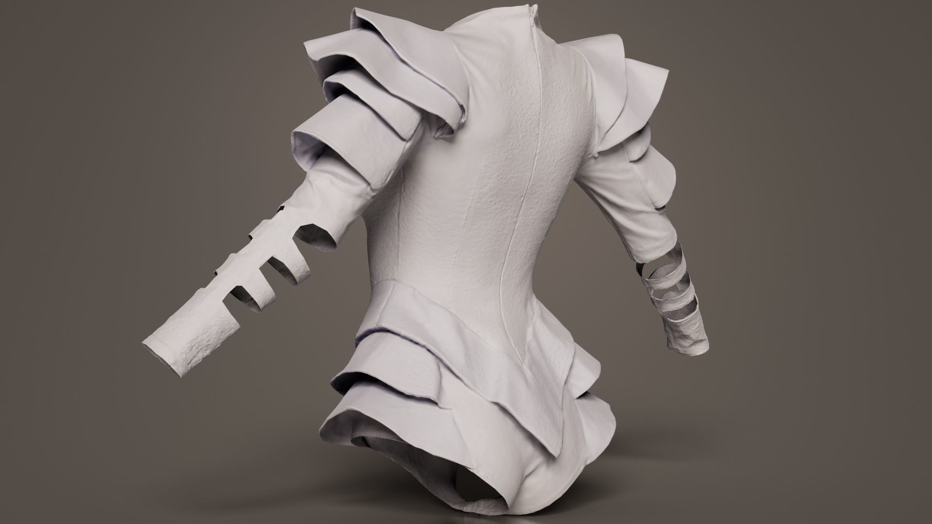 Pagode Bodysuit Low-poly 3D model_5