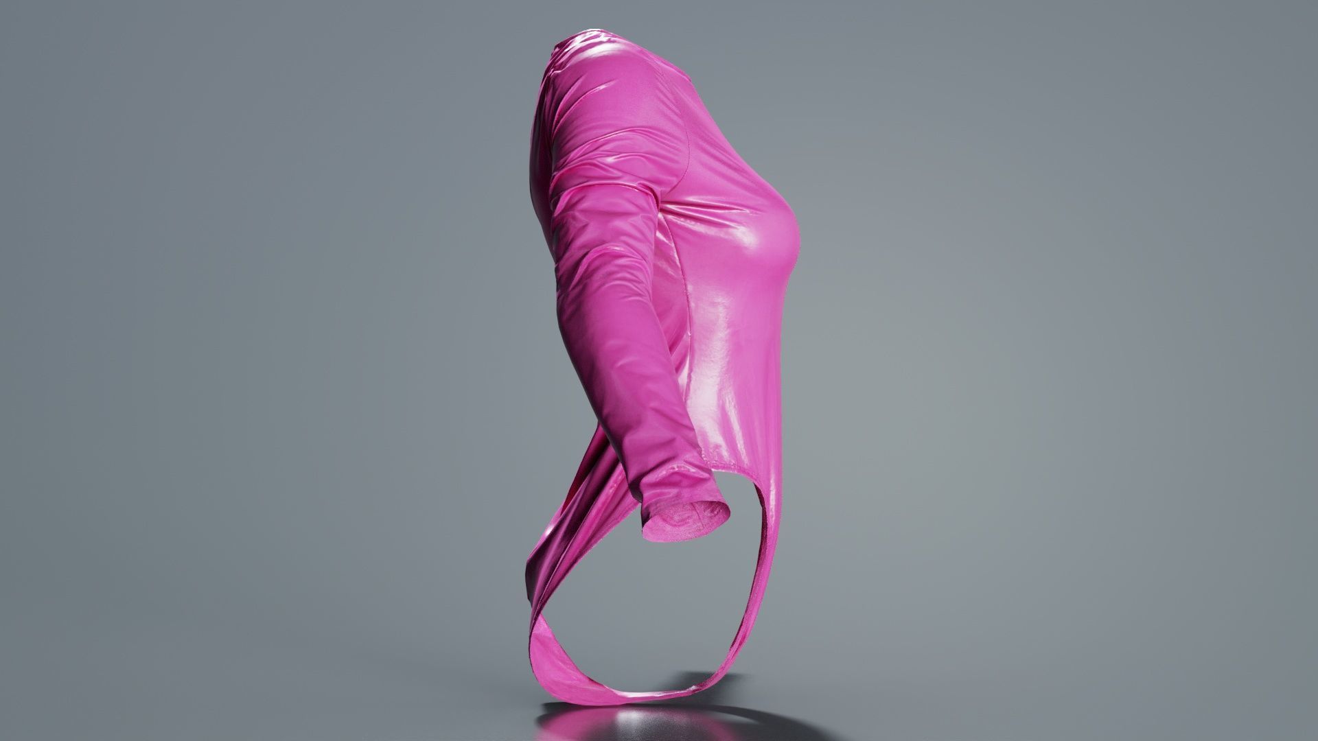 Plastic Bodysuit Low-poly 3D model_5