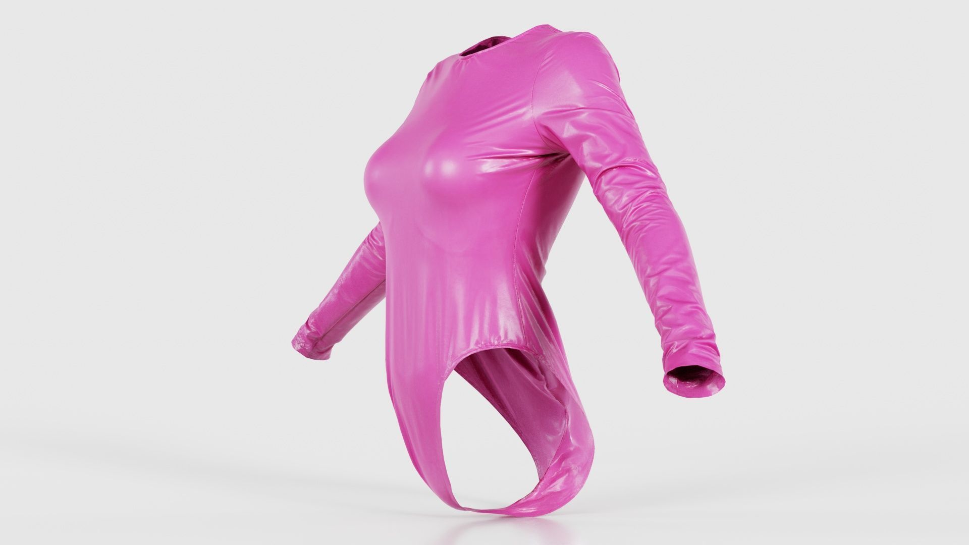Plastic Bodysuit Low-poly 3D model_25