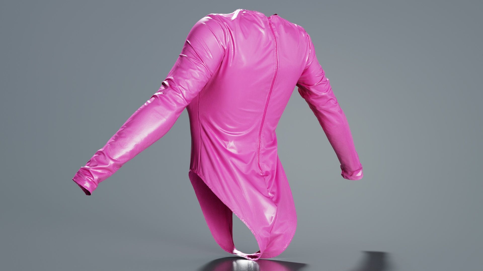 Plastic Bodysuit Low-poly 3D model_6