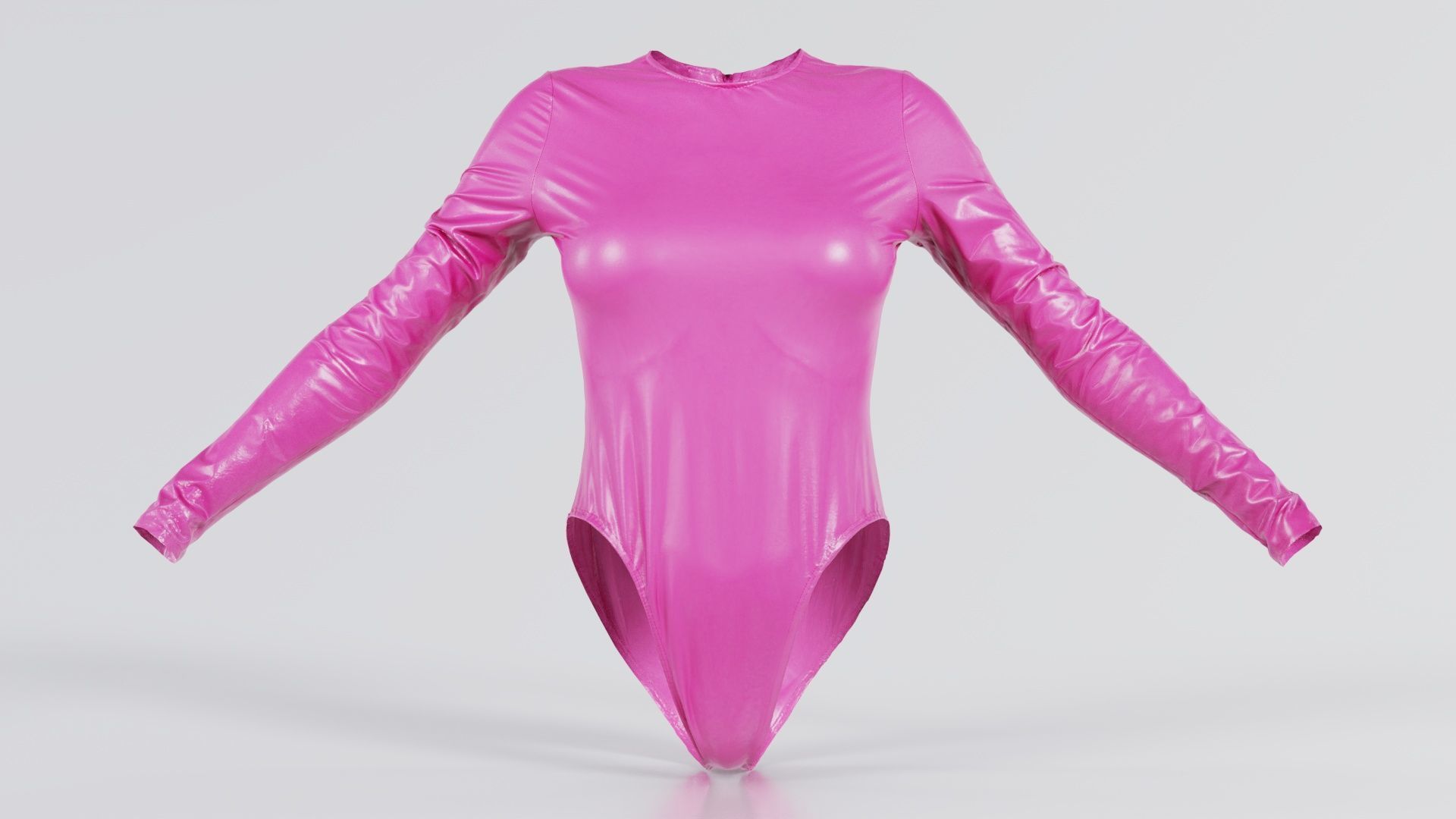 Plastic Bodysuit Low-poly 3D model_7