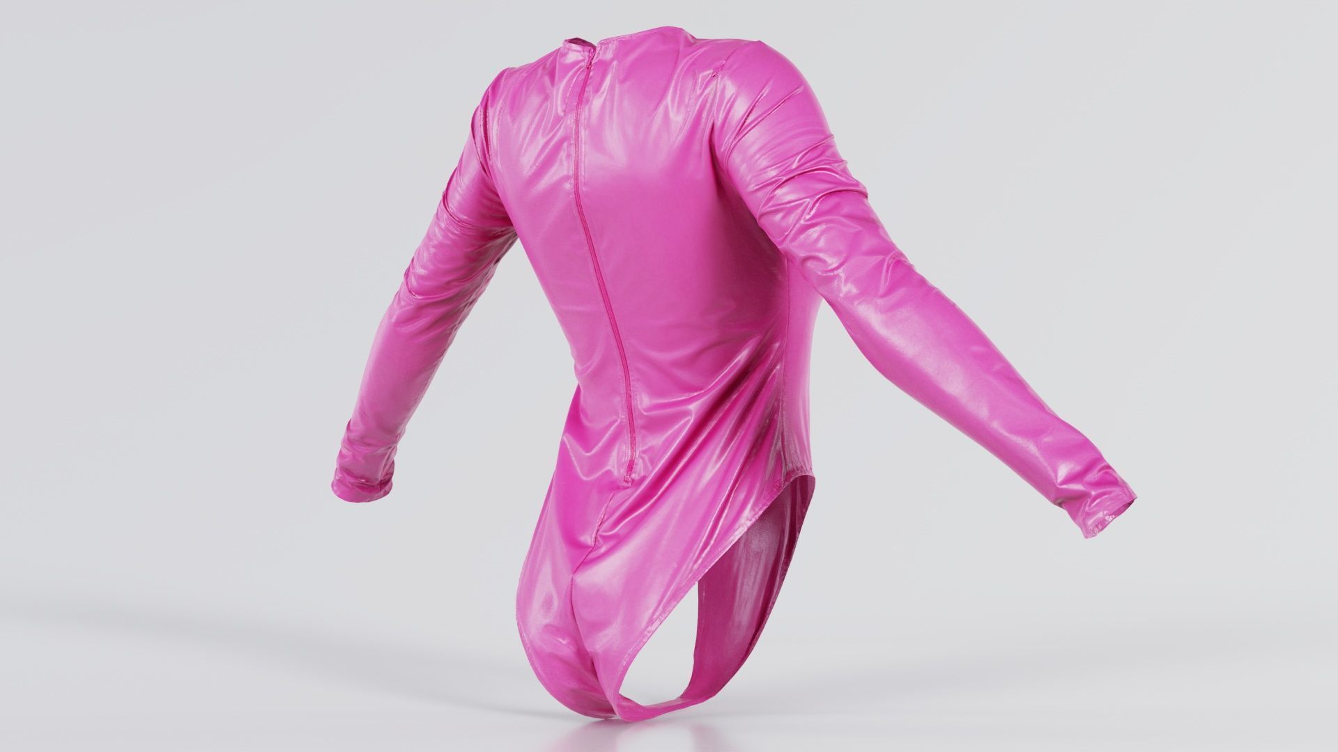 Plastic Bodysuit Low-poly 3D model_8