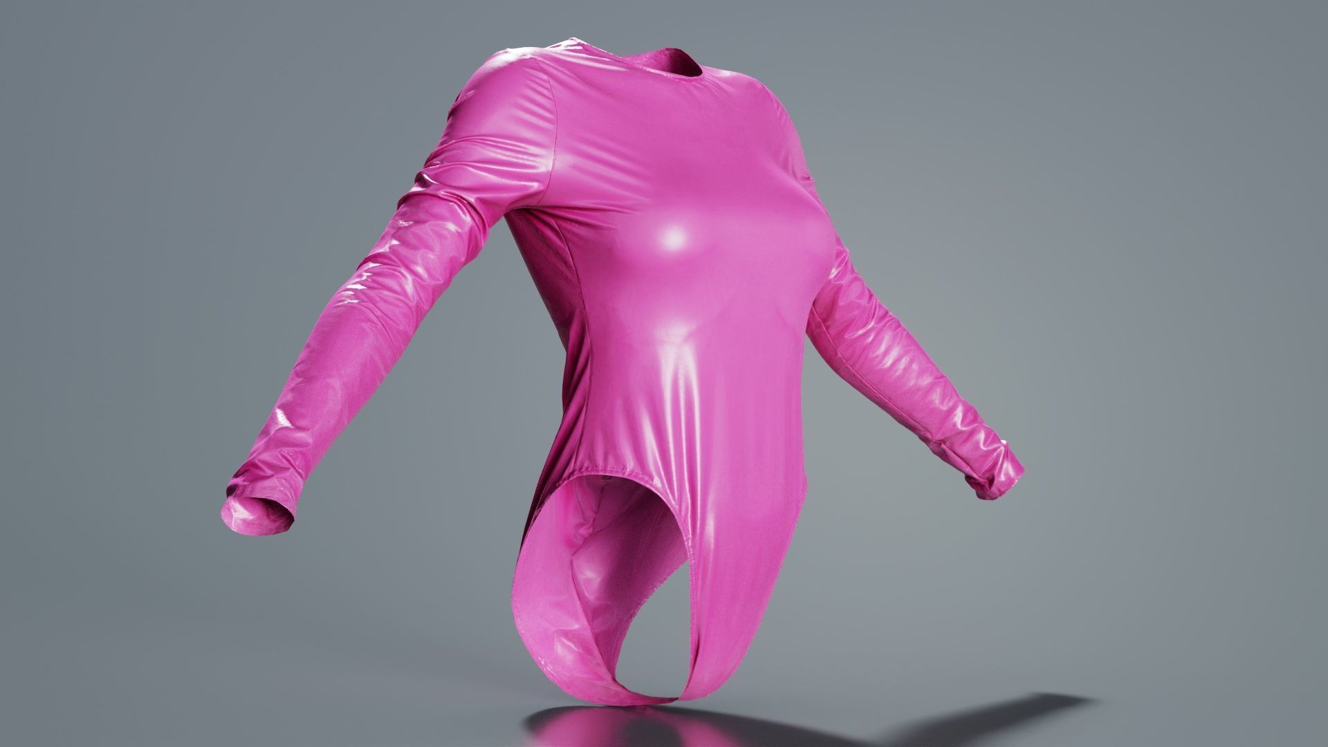 Plastic Bodysuit Low-poly 3D model_1