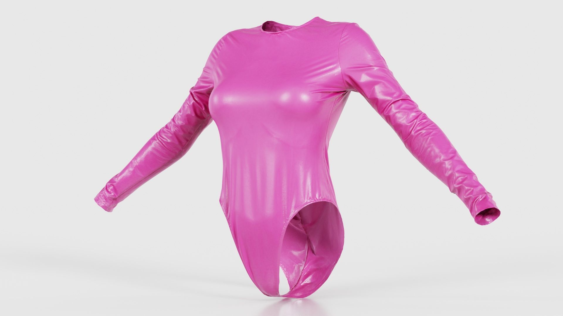 Plastic Bodysuit Low-poly 3D model_26