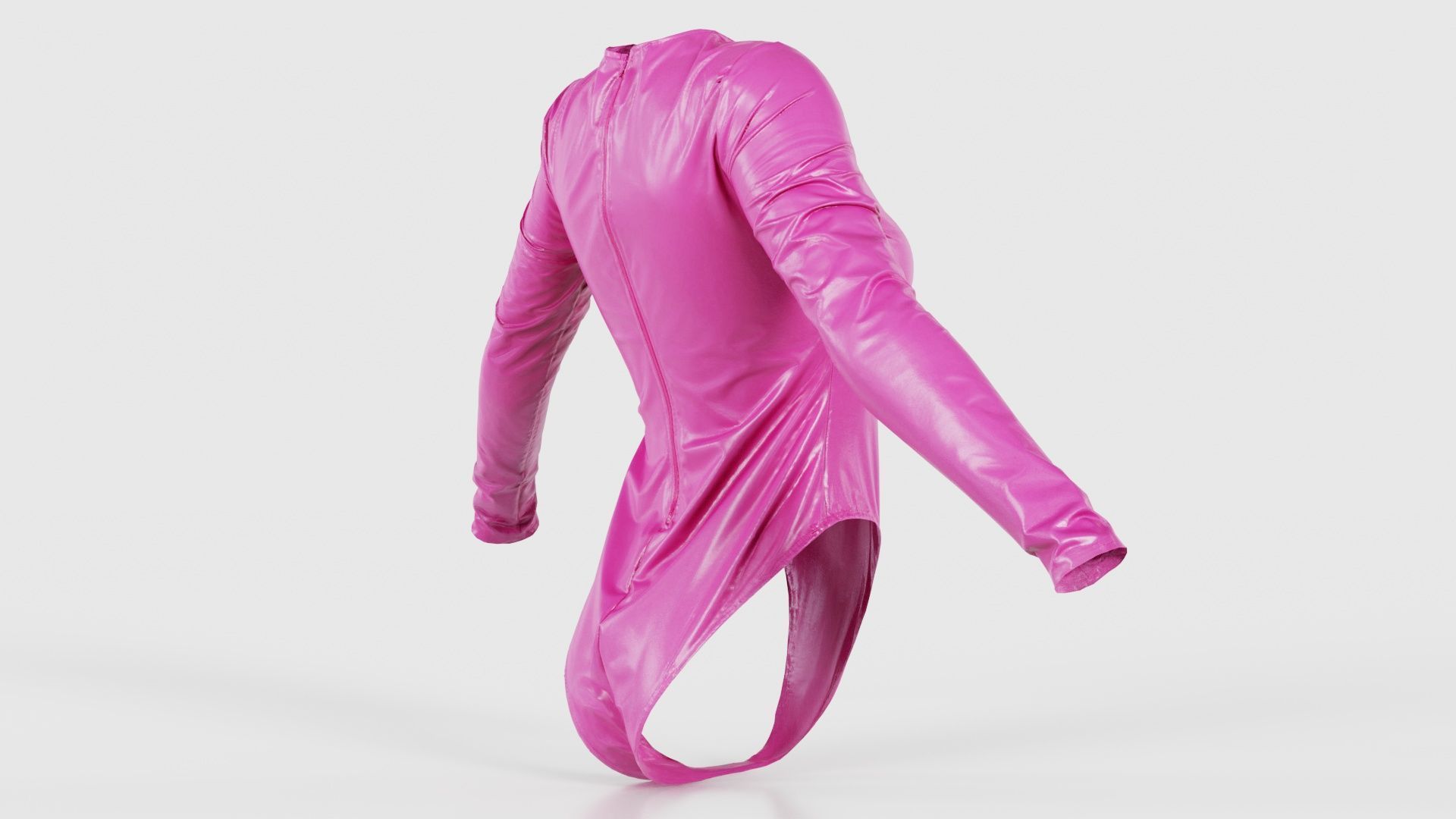 Plastic Bodysuit Low-poly 3D model_19