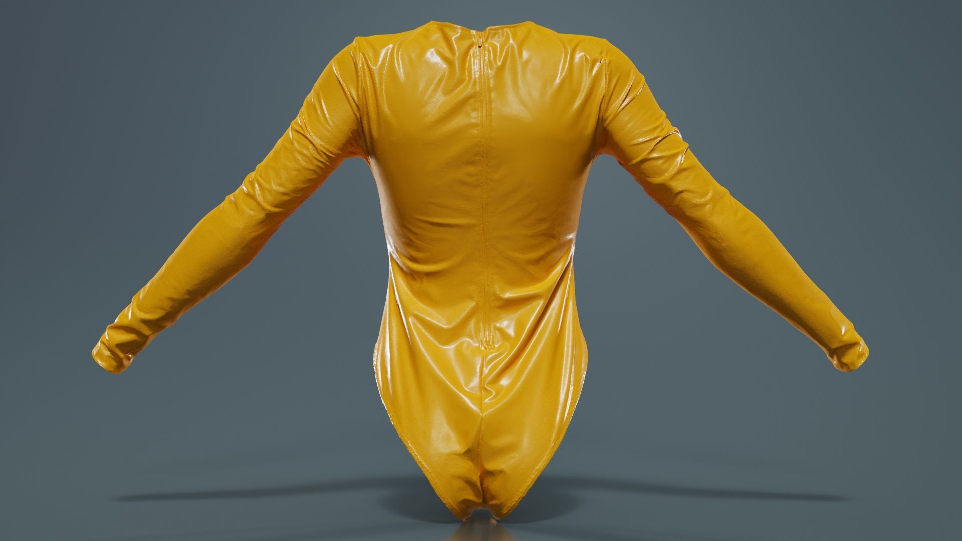 Plastic Bodysuit Low-poly 3D model_13