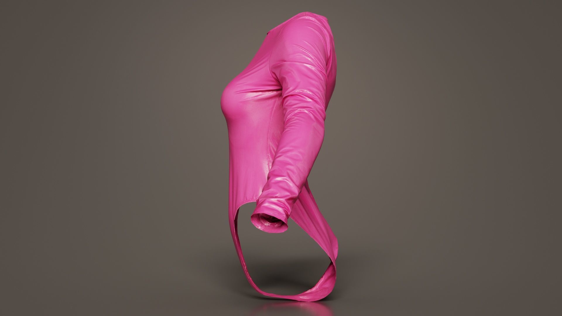 Plastic Bodysuit Low-poly 3D model_4