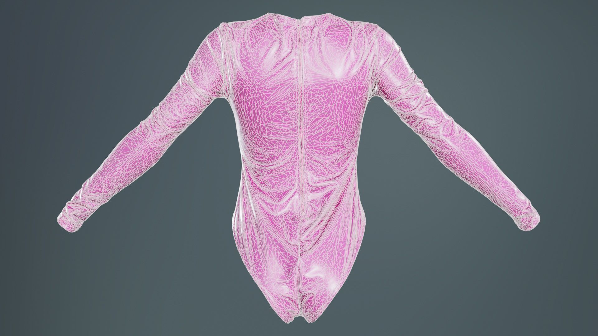 Plastic Bodysuit Low-poly 3D model_10