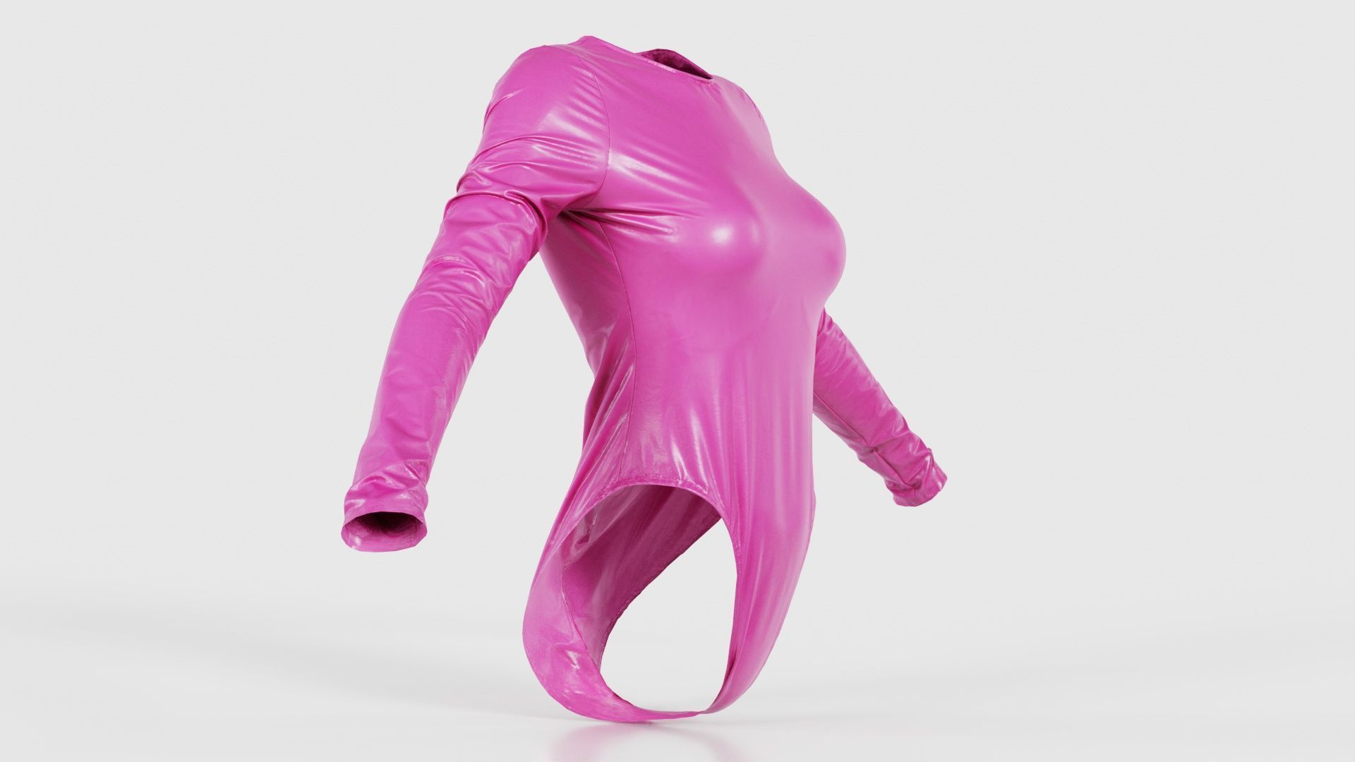 Plastic Bodysuit Low-poly 3D model_17
