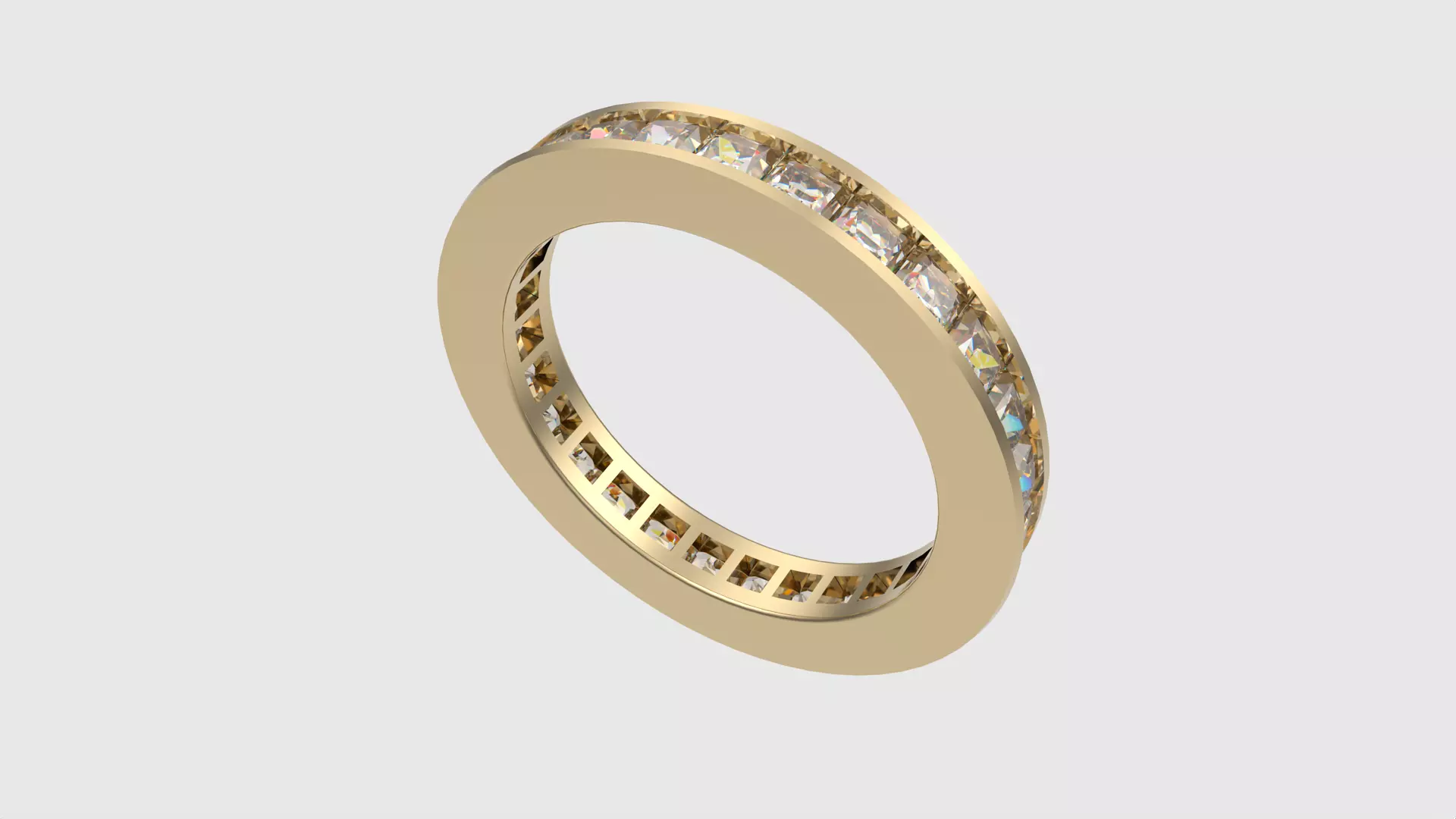 Timeless Channel Set Band JDBCo 3D print model_0