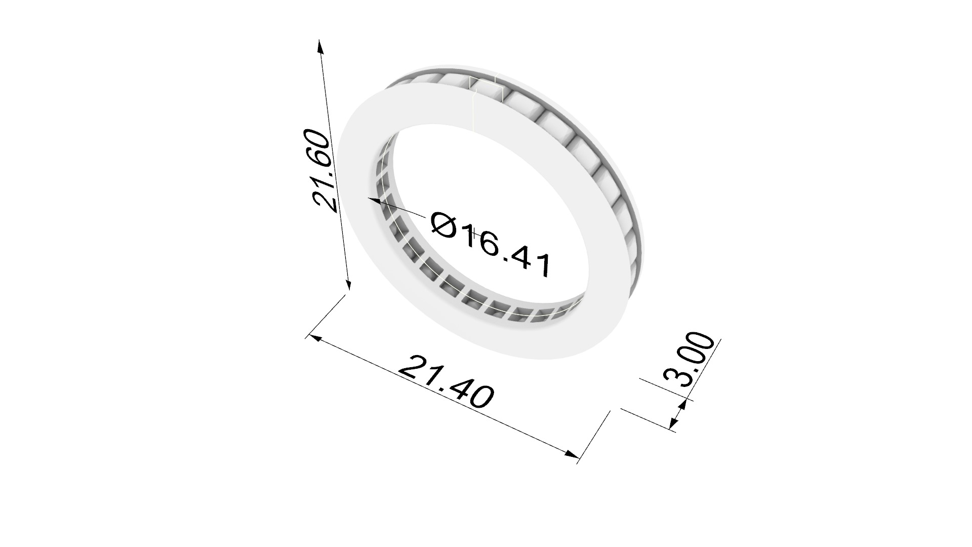 Timeless Channel Set Band JDBCo 3D print model_1