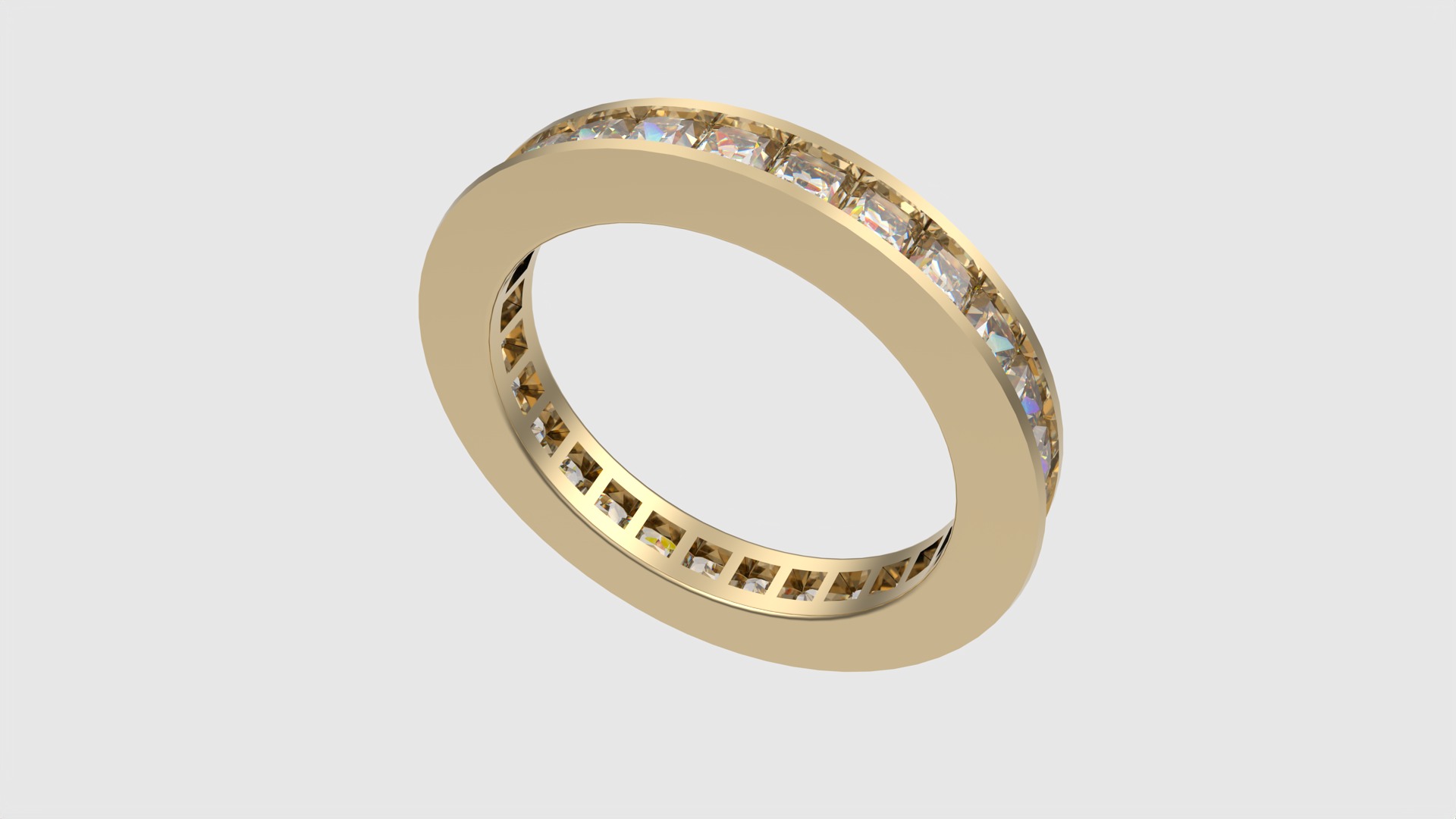 Timeless Channel Set Band JDBCo 3D print model_15