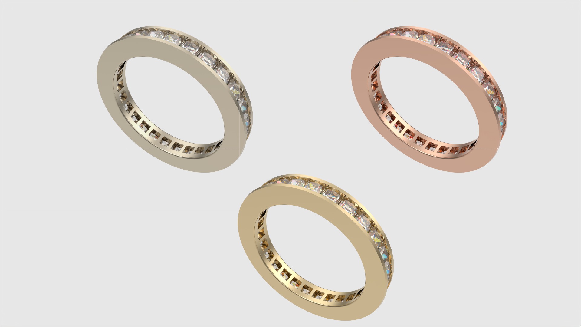 Timeless Channel Set Band JDBCo 3D print model_2