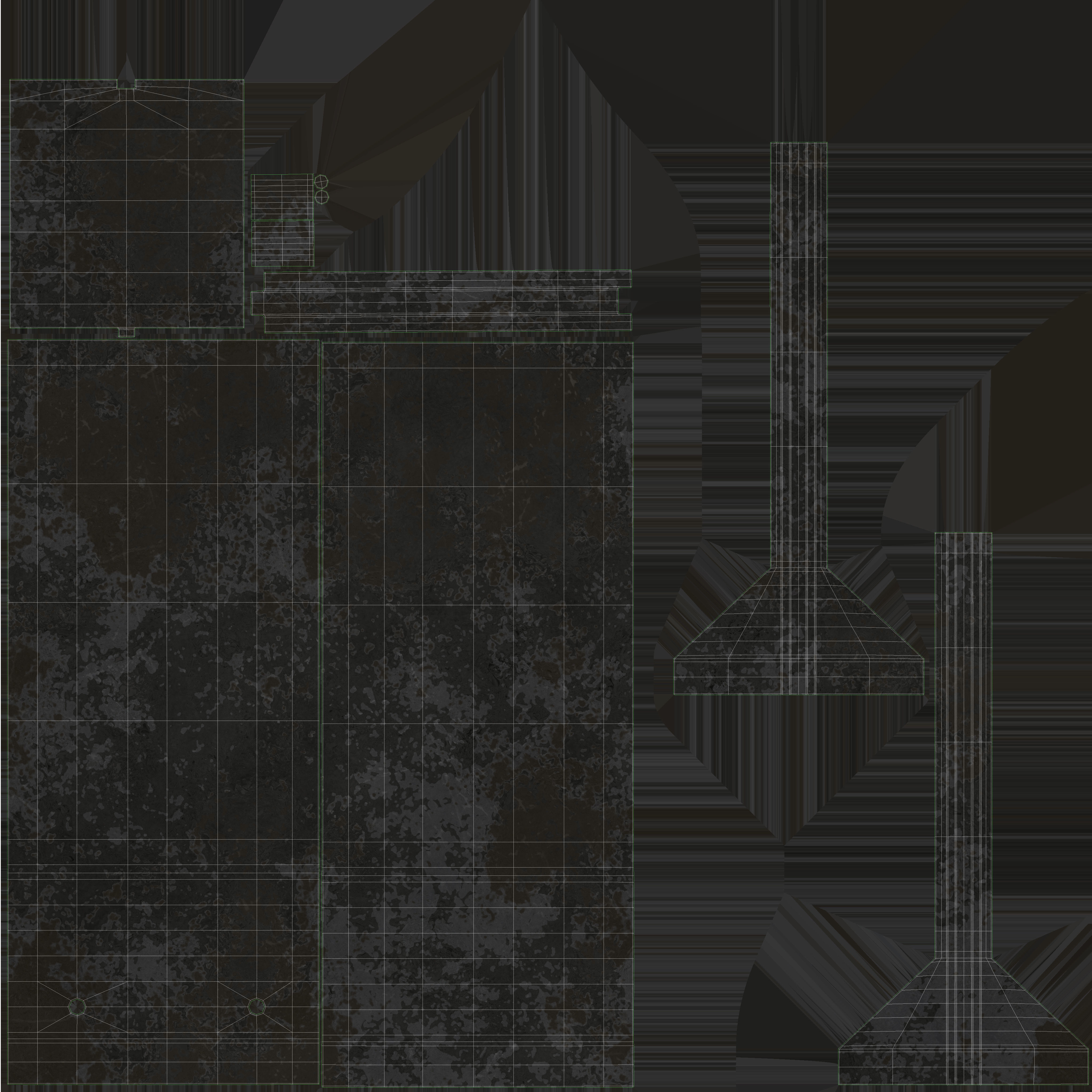 Concrete Wall Panel 3D model_6