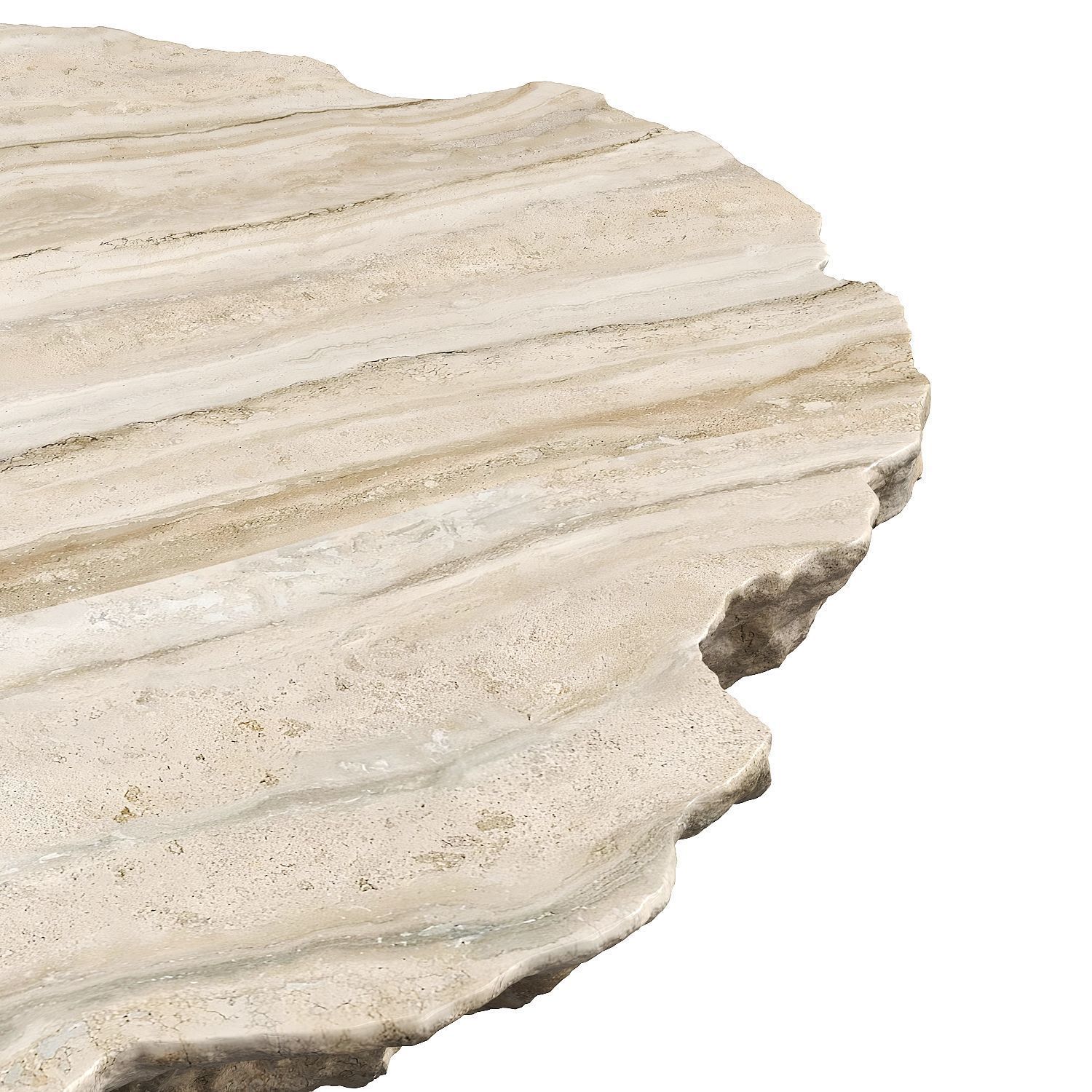 Stone relief coffee table 3D model_5
