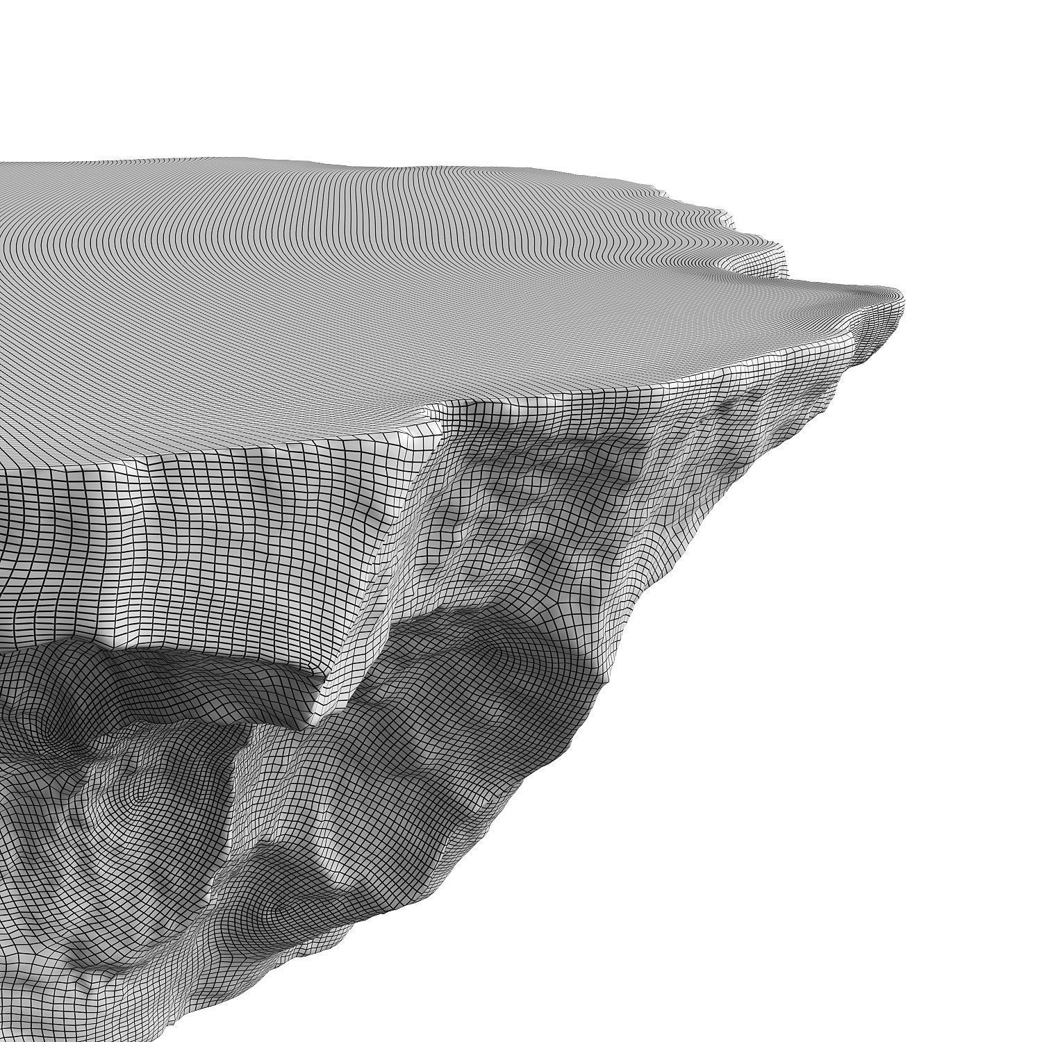 Stone relief coffee table 3D model_6