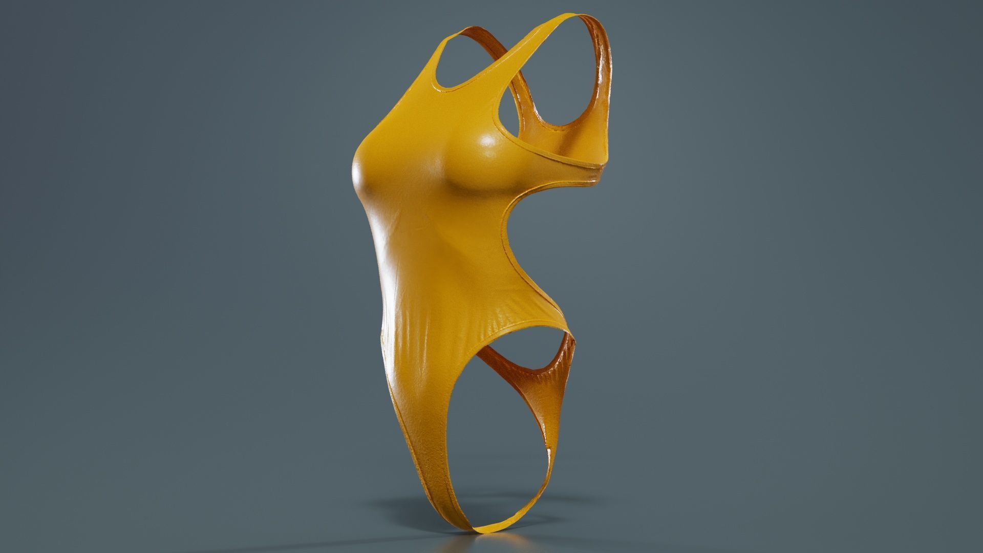 Tight Swimsuit Low-poly 3D model_12