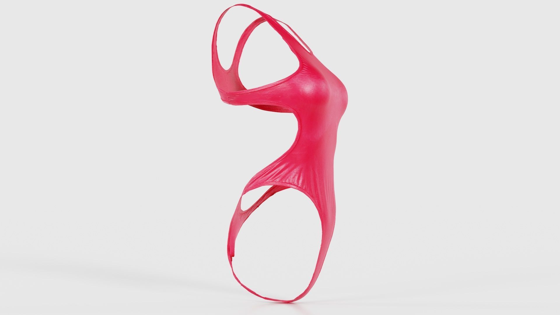 Tight Swimsuit Low-poly 3D model_19