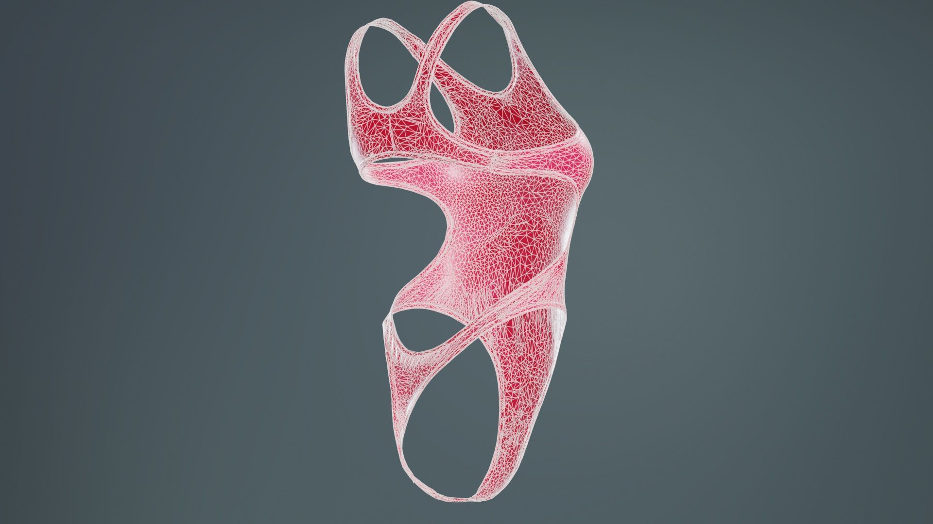 Tight Swimsuit Low-poly 3D model_10