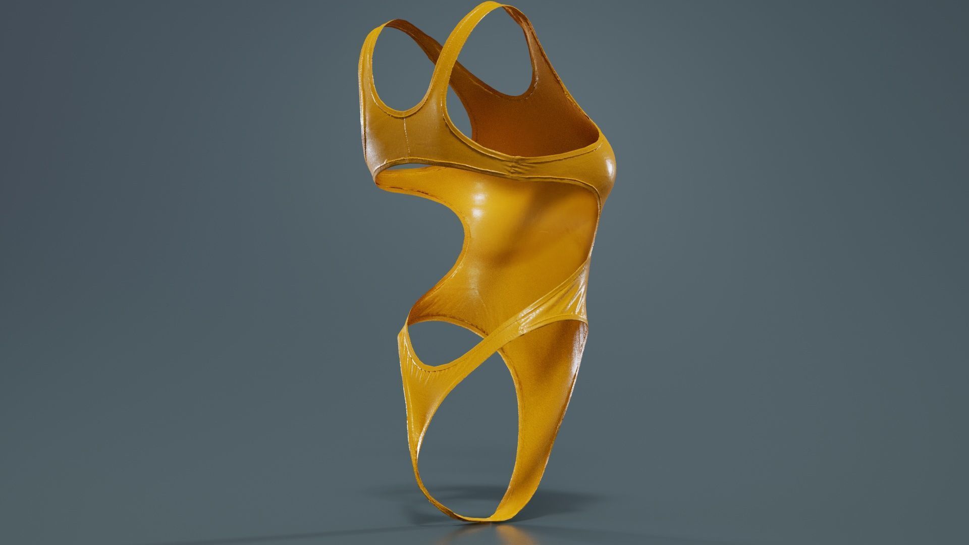 Tight Swimsuit Low-poly 3D model_13