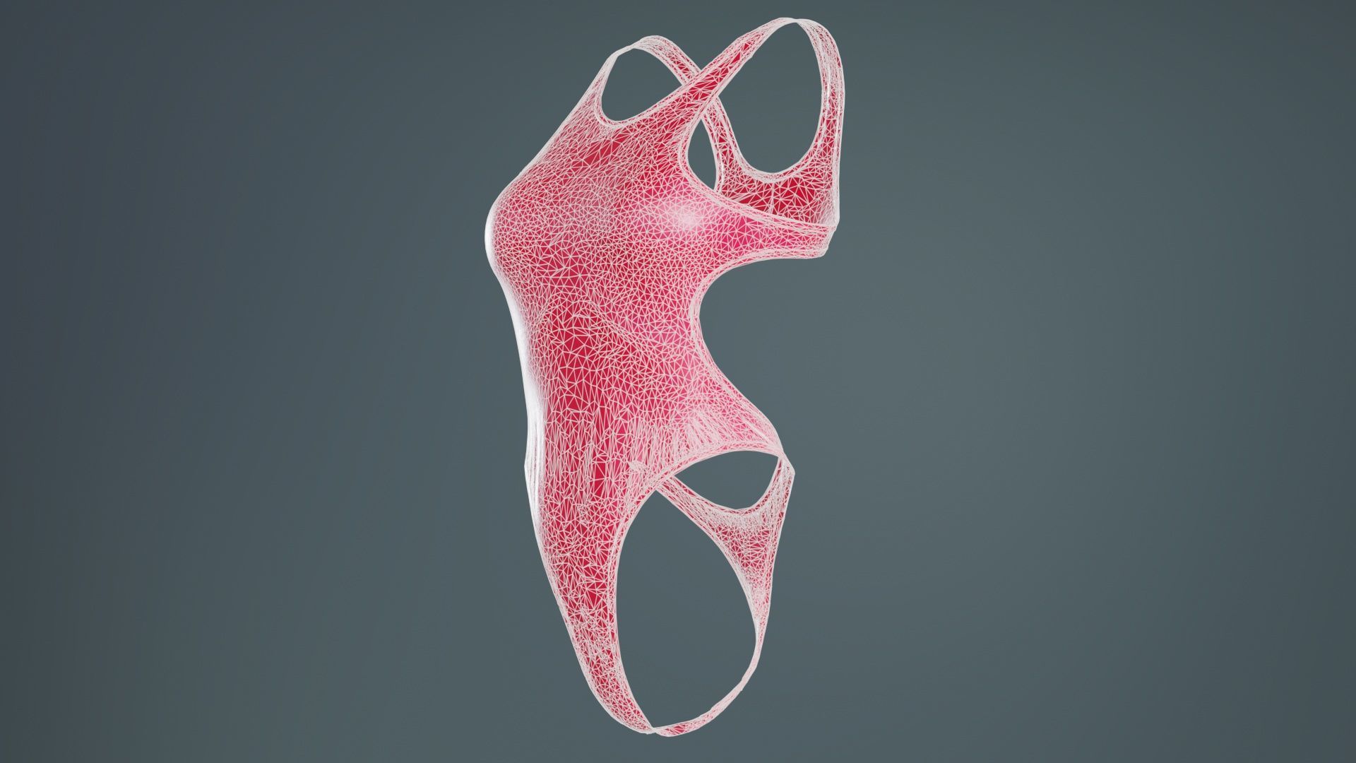 Tight Swimsuit Low-poly 3D model_9