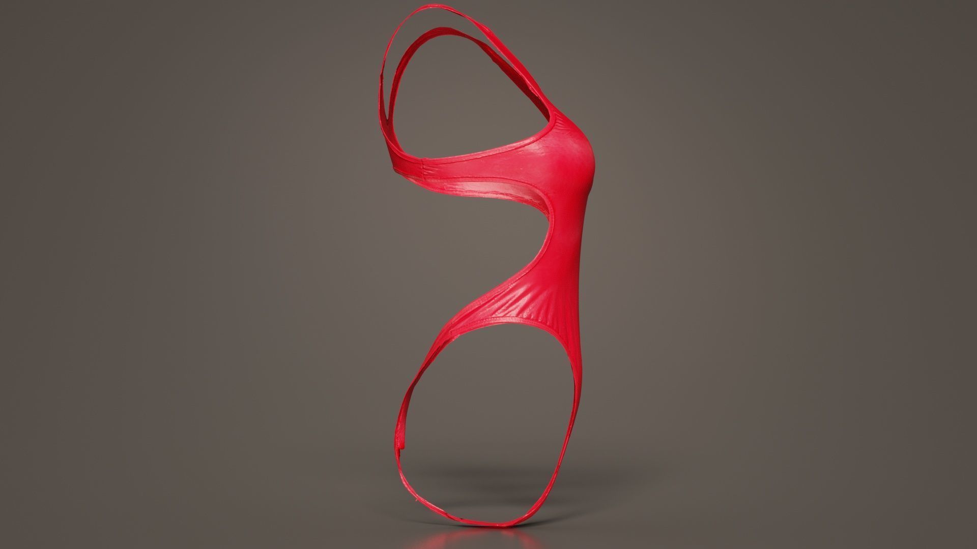 Tight Swimsuit Low-poly 3D model_4