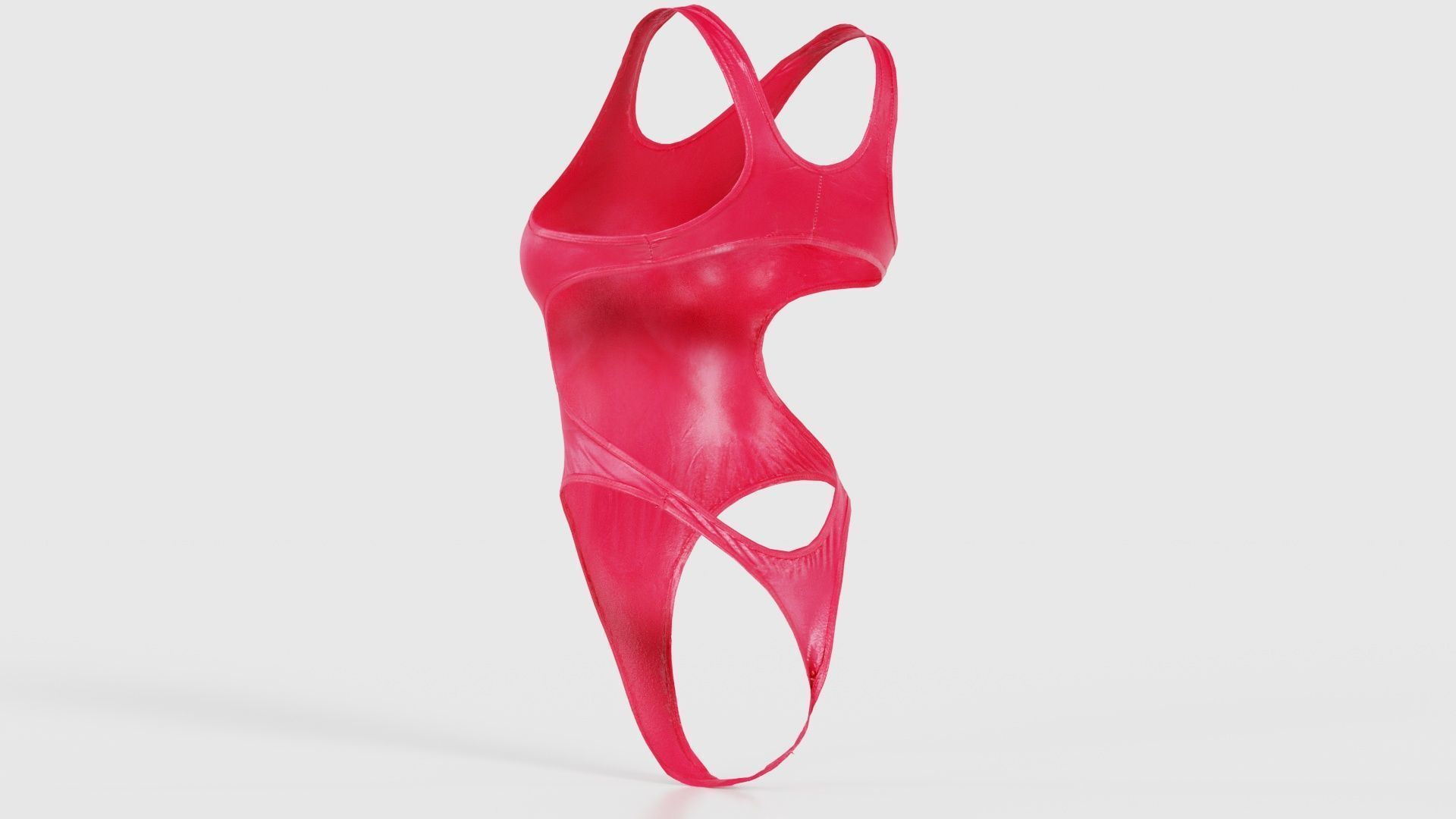 Tight Swimsuit Low-poly 3D model_24