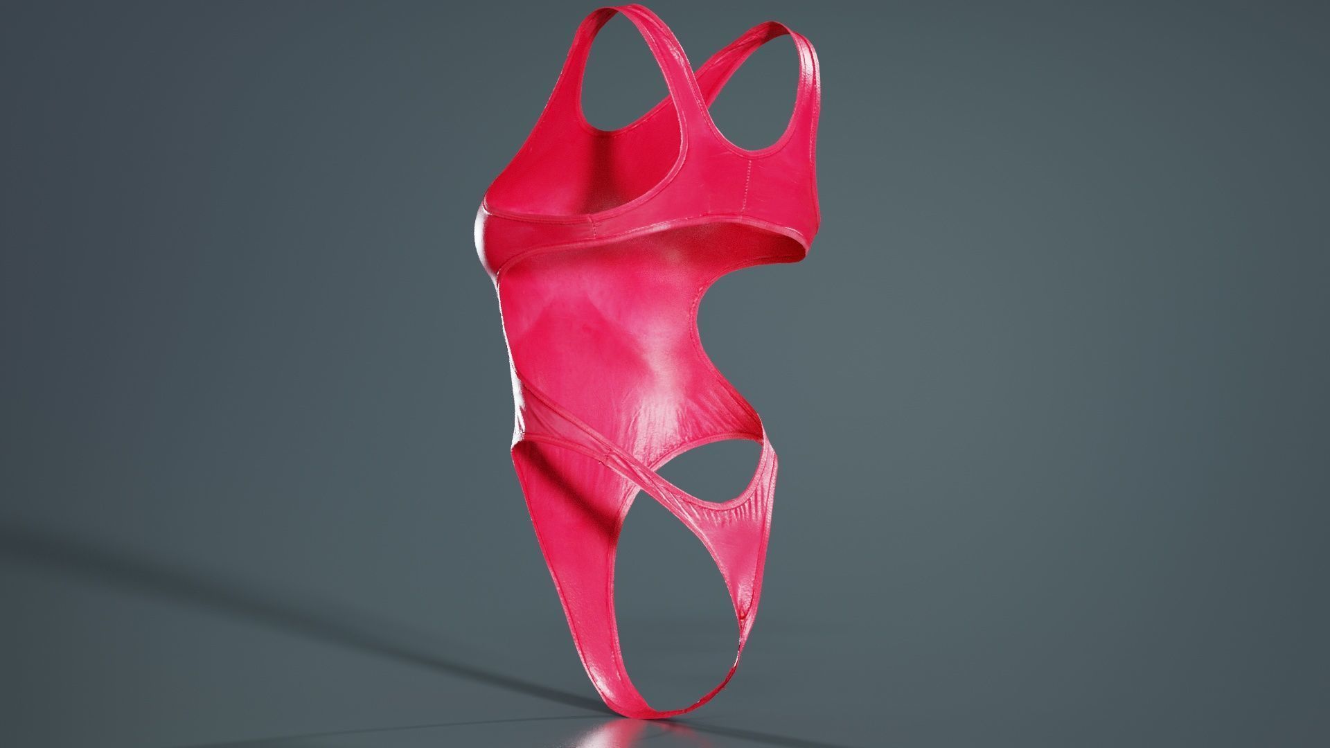 Tight Swimsuit Low-poly 3D model_2
