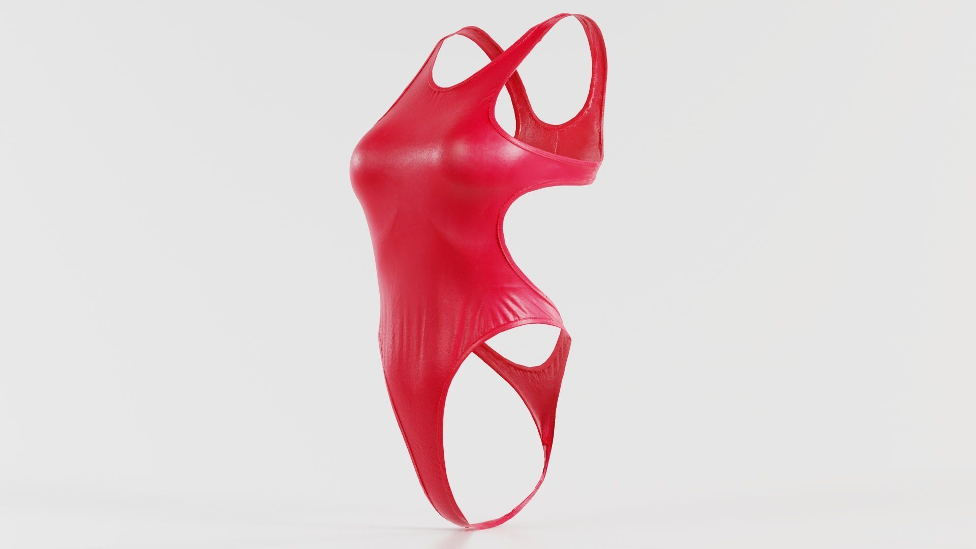 Tight Swimsuit Low-poly 3D model_7