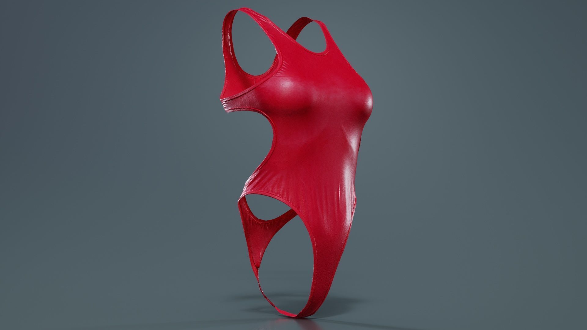 Tight Swimsuit Low-poly 3D model_8