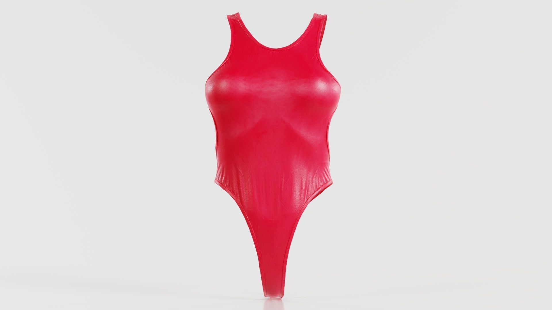 Tight Swimsuit Low-poly 3D model_1