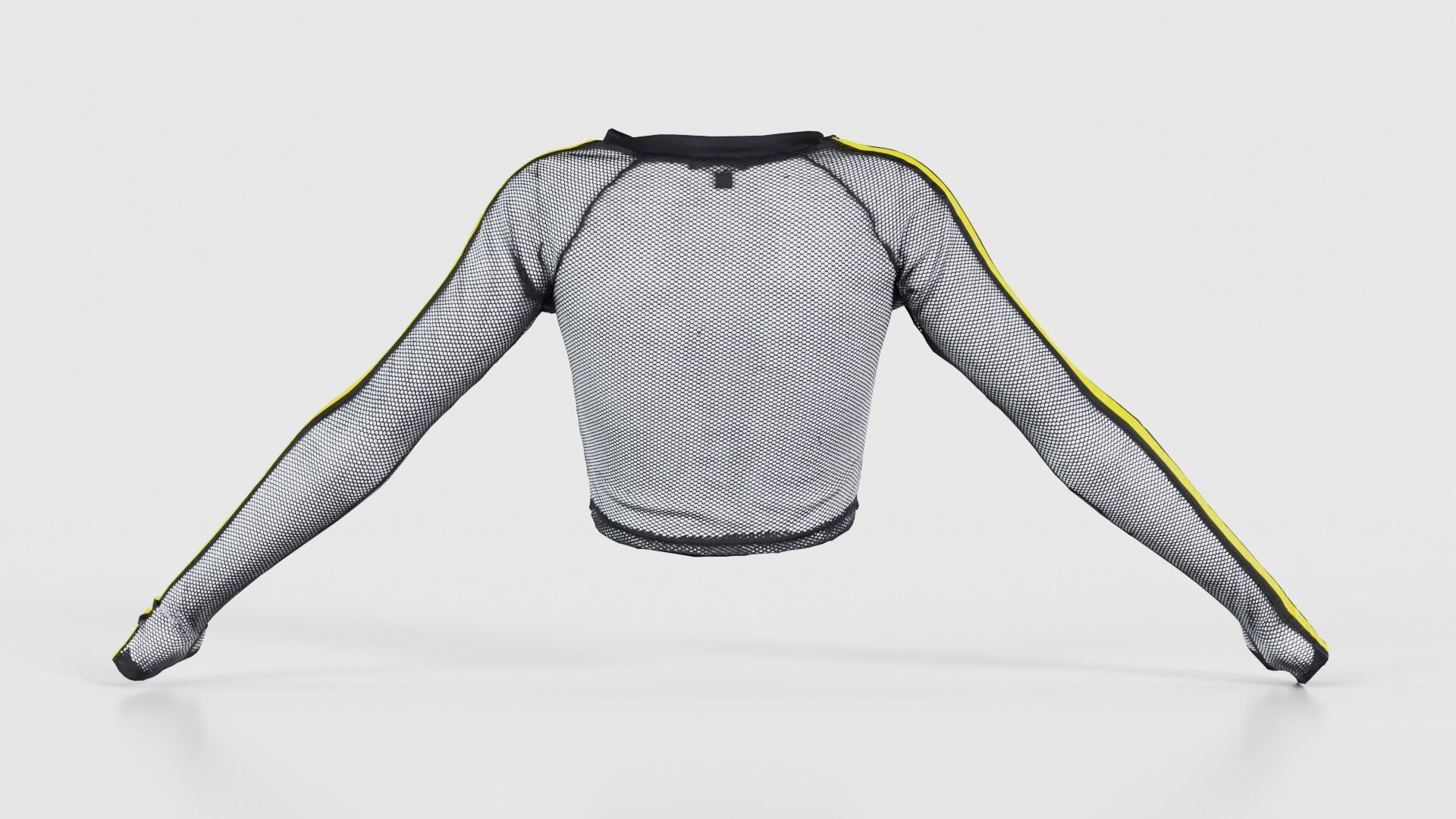 Arm Stripes Mesh Top Low-poly 3D model_21