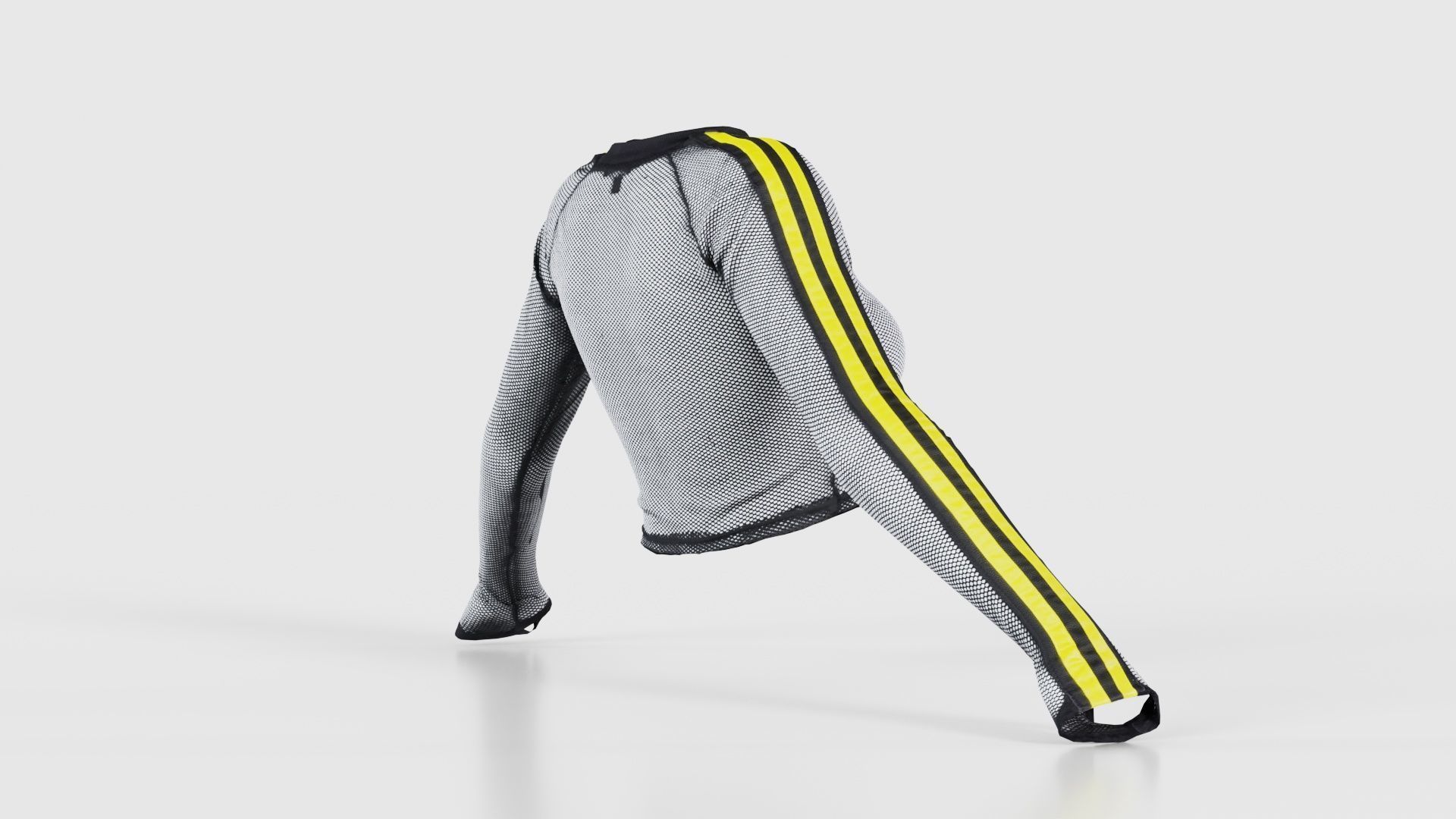 Arm Stripes Mesh Top Low-poly 3D model_19