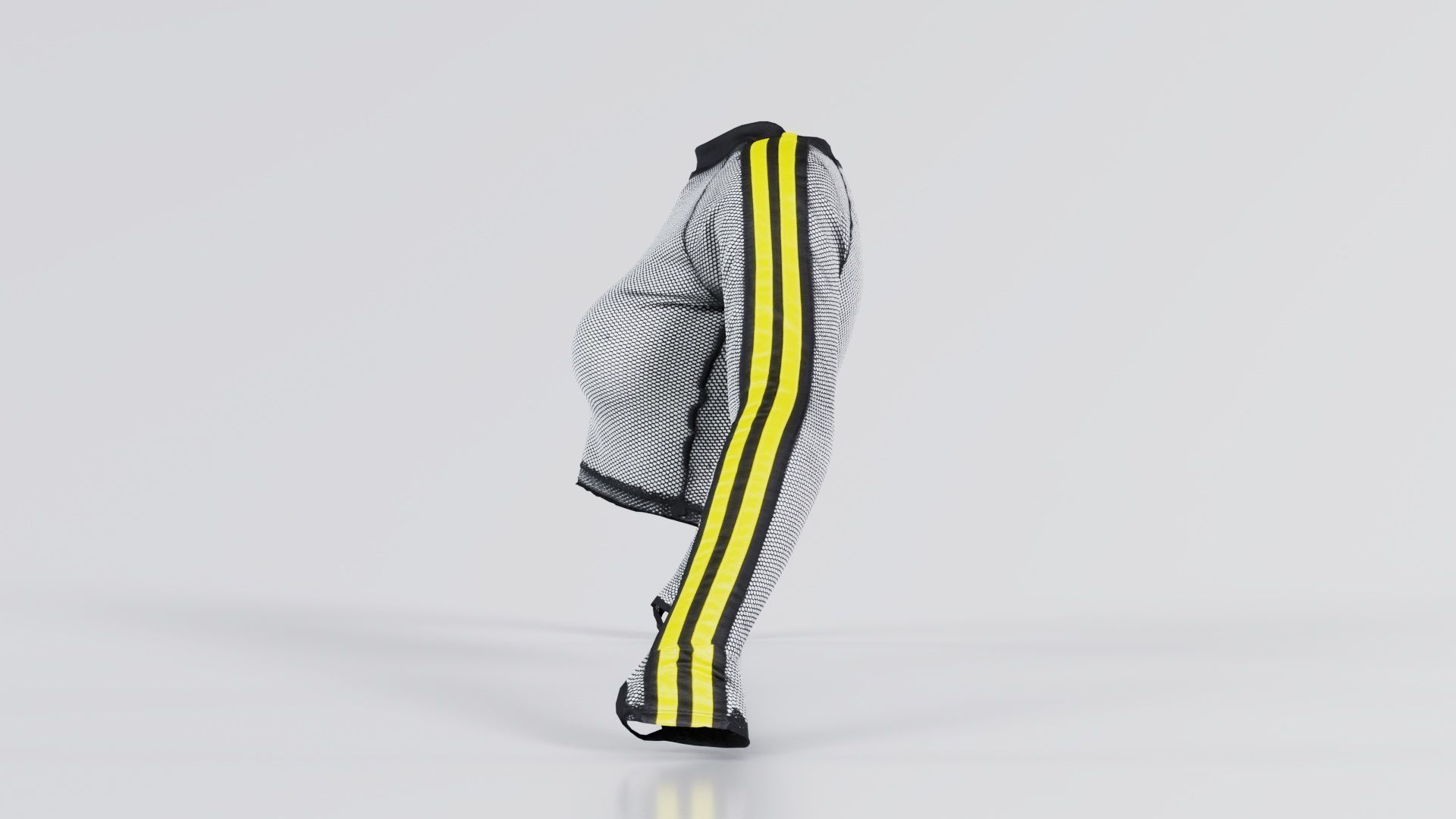 Arm Stripes Mesh Top Low-poly 3D model_1