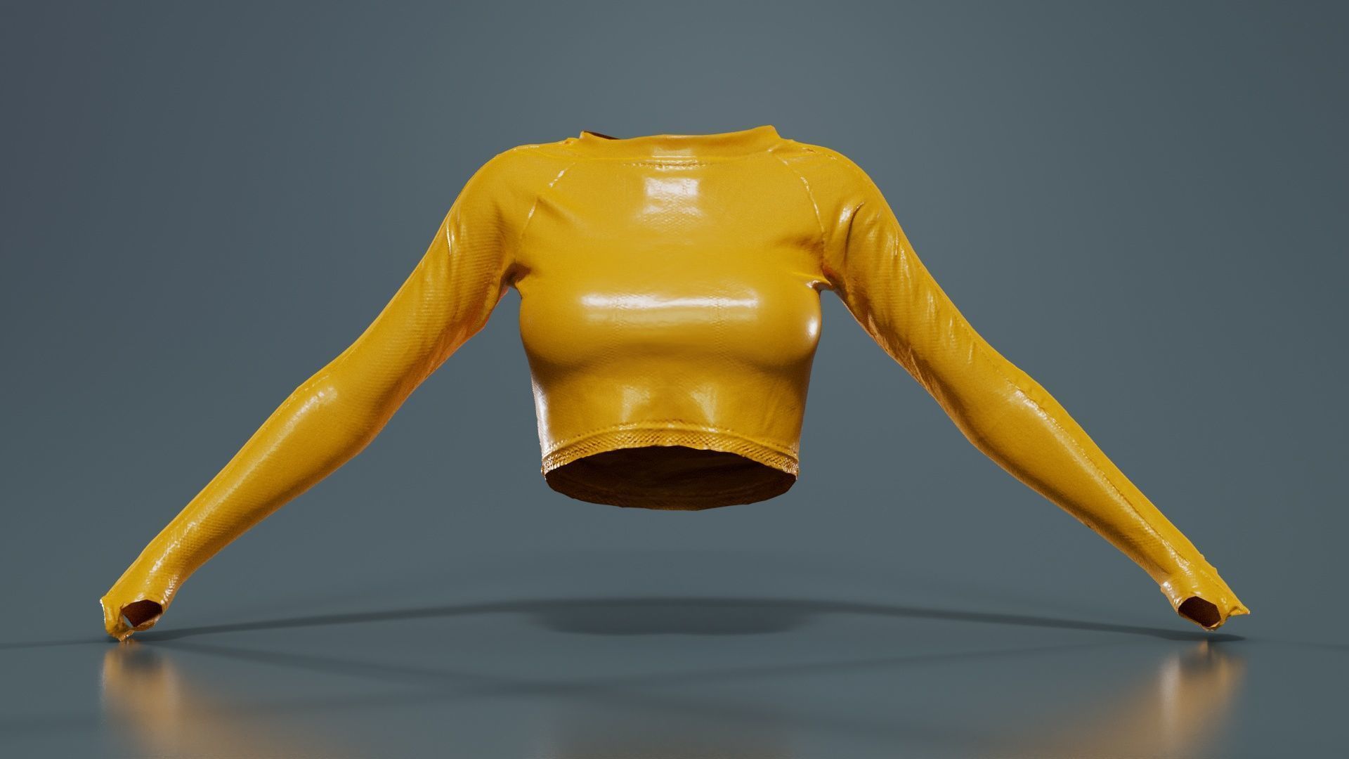 Arm Stripes Mesh Top Low-poly 3D model_12