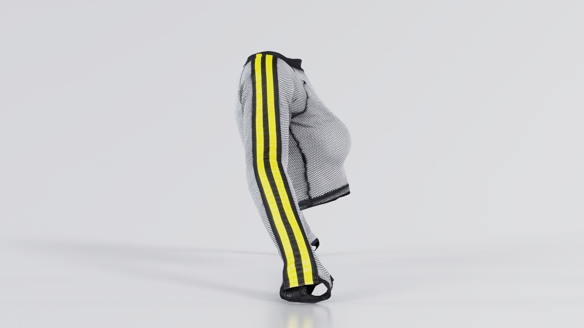 Arm Stripes Mesh Top Low-poly 3D model_2