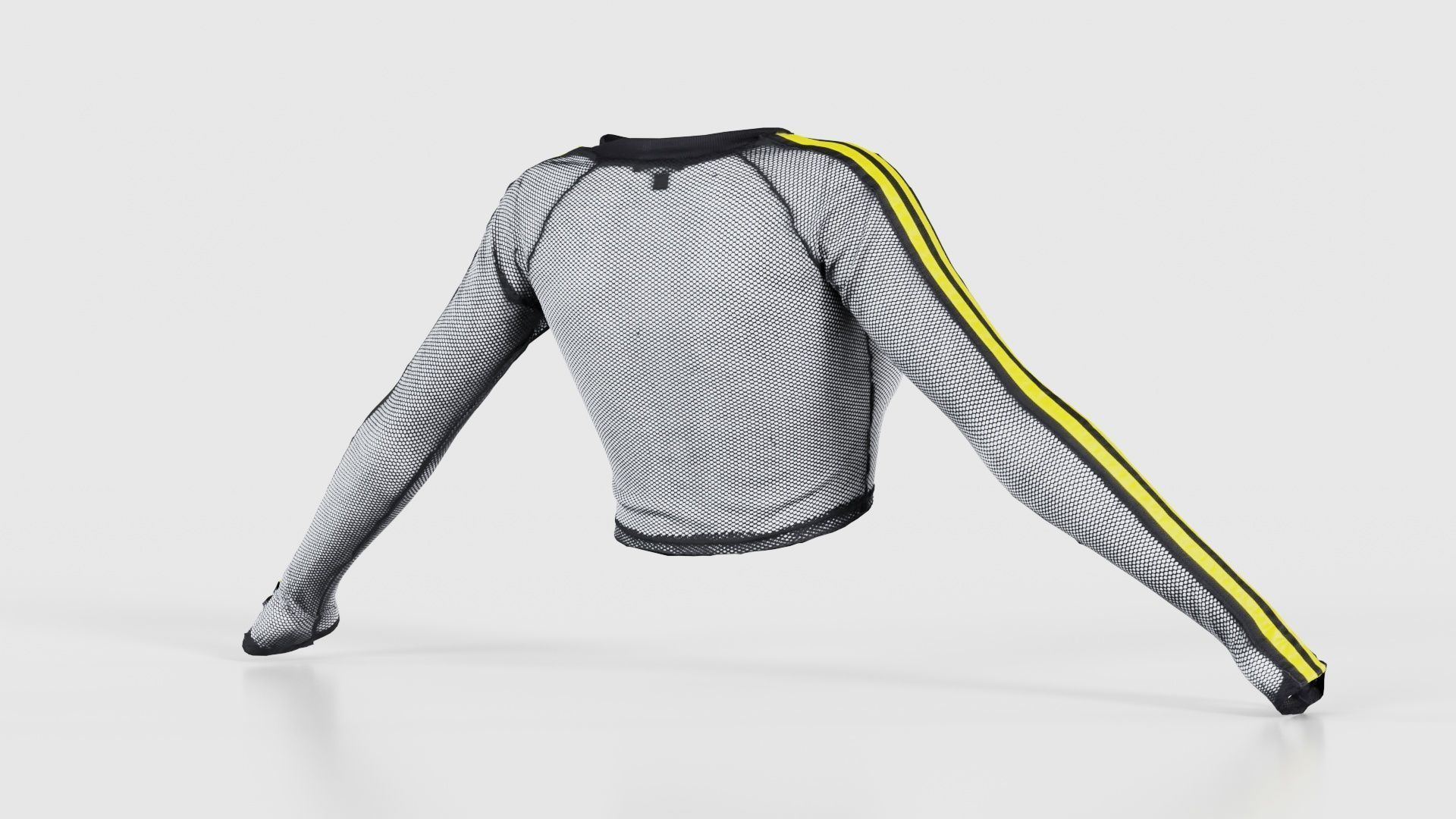 Arm Stripes Mesh Top Low-poly 3D model_20