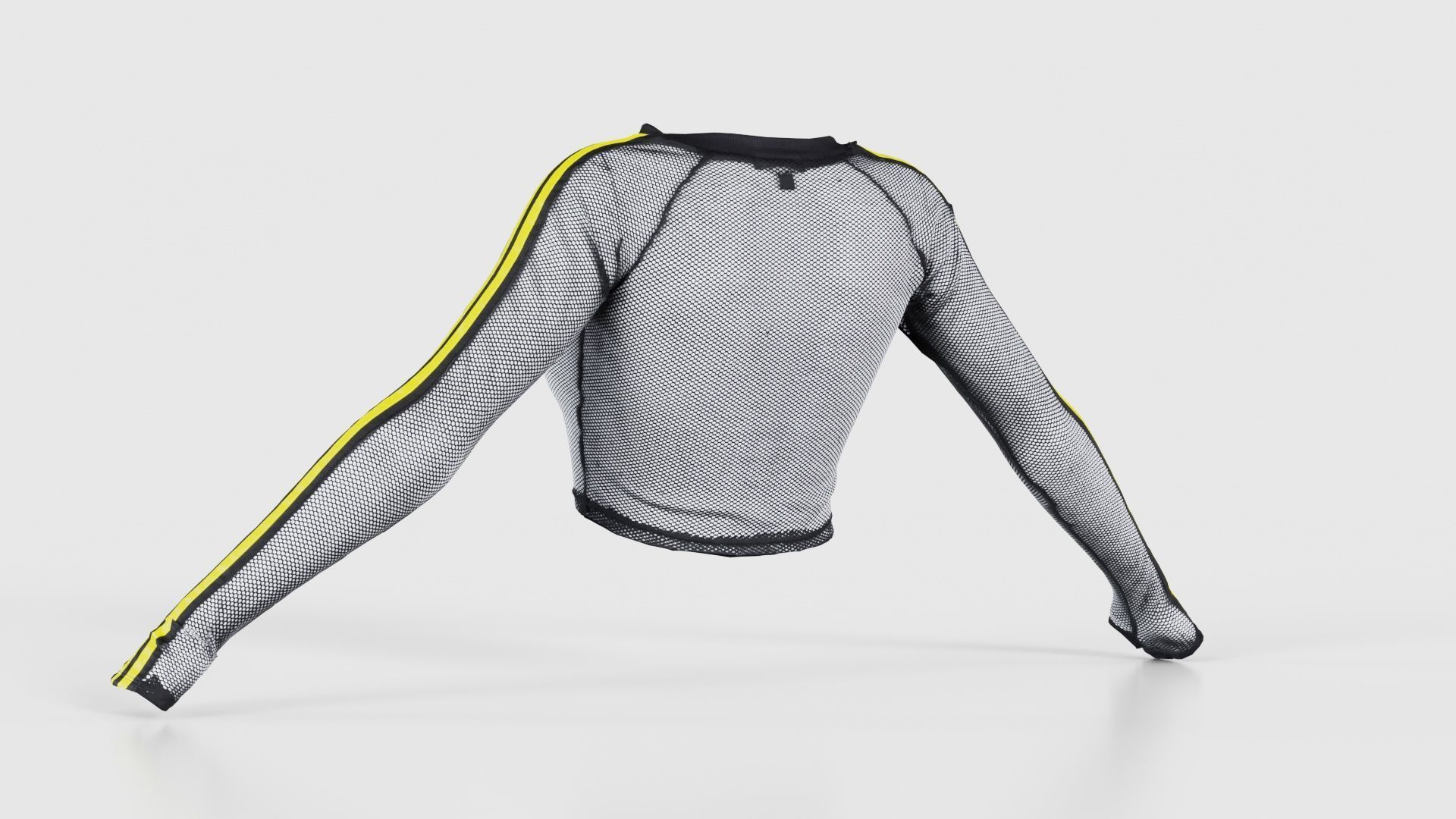 Arm Stripes Mesh Top Low-poly 3D model_22