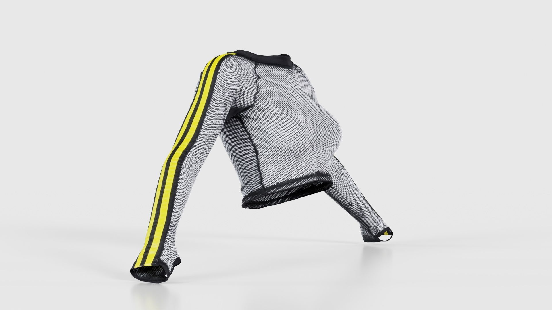 Arm Stripes Mesh Top Low-poly 3D model_17