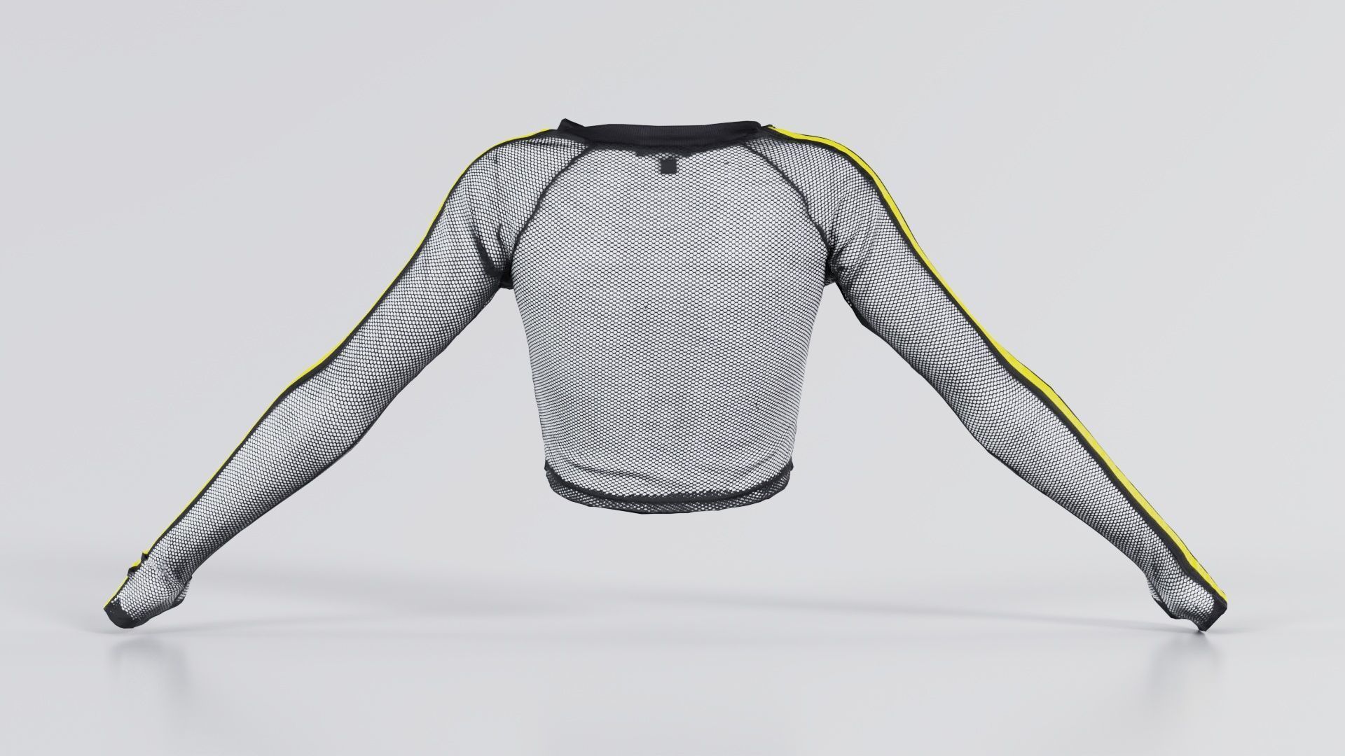 Arm Stripes Mesh Top Low-poly 3D model_8