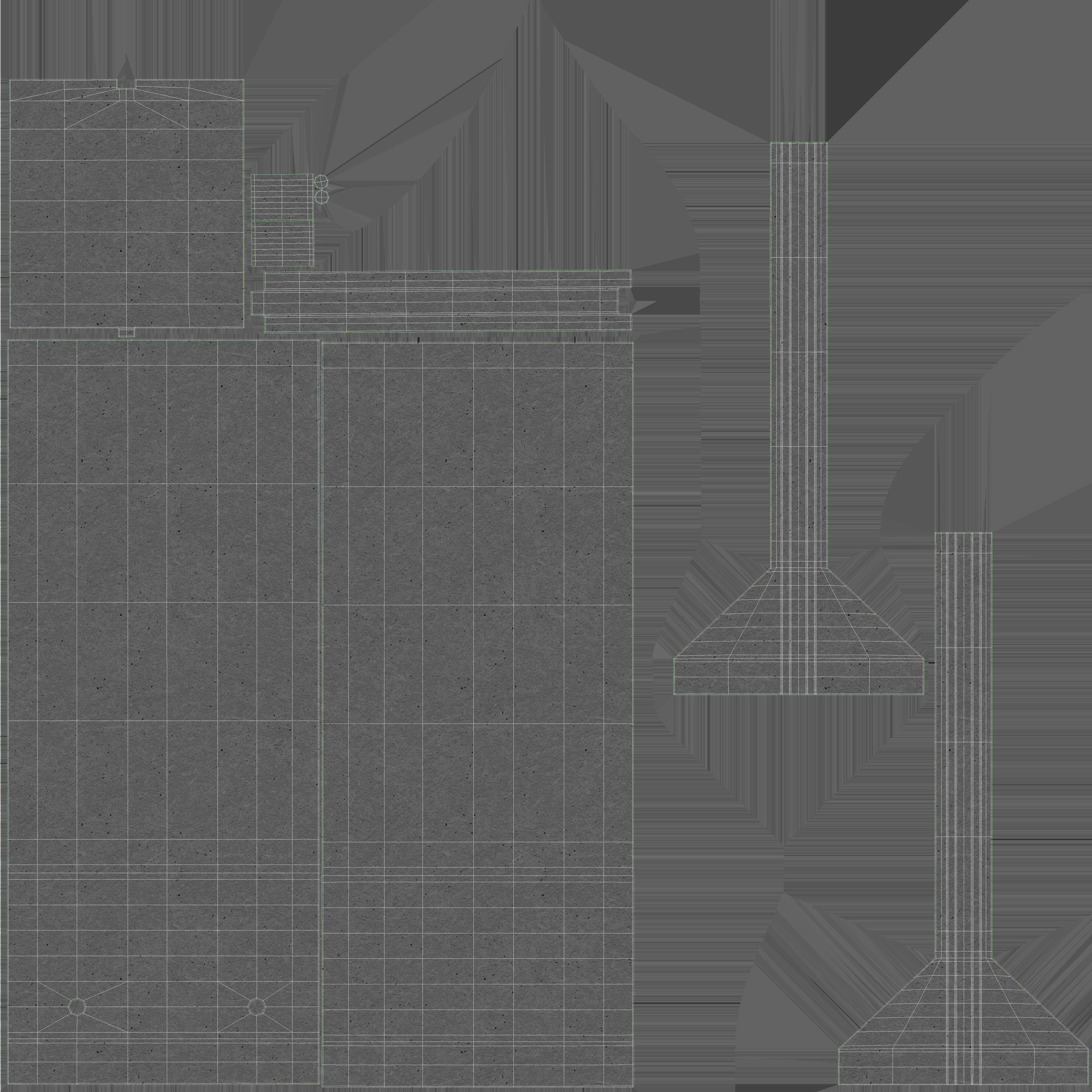 Concrete Wall Panel 3D model_8