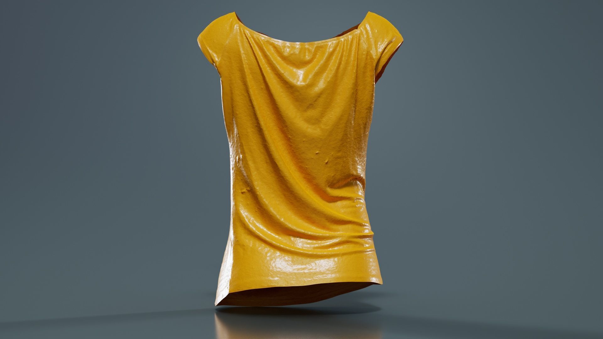 Black Sexy Top Low-poly 3D model_13