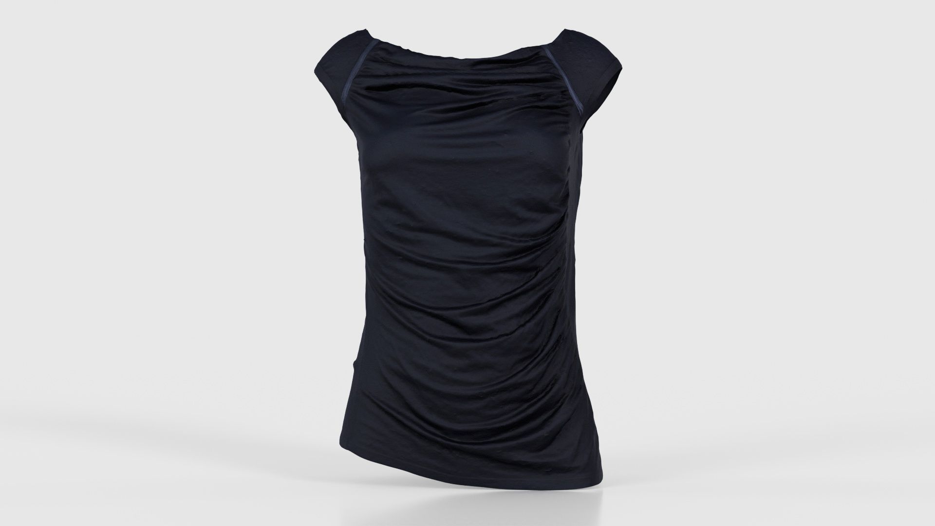 Black Sexy Top Low-poly 3D model_15