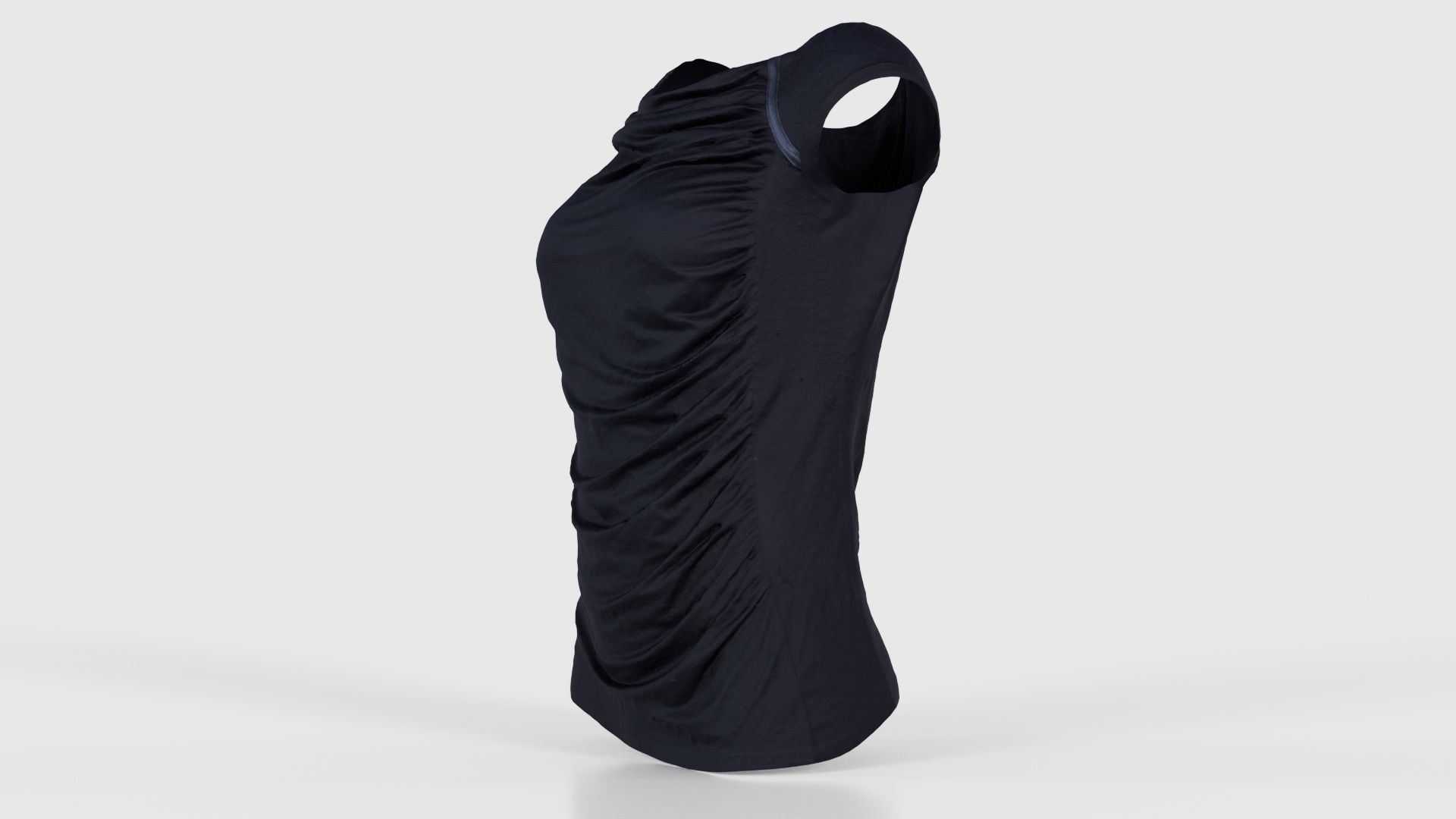 Black Sexy Top Low-poly 3D model_25