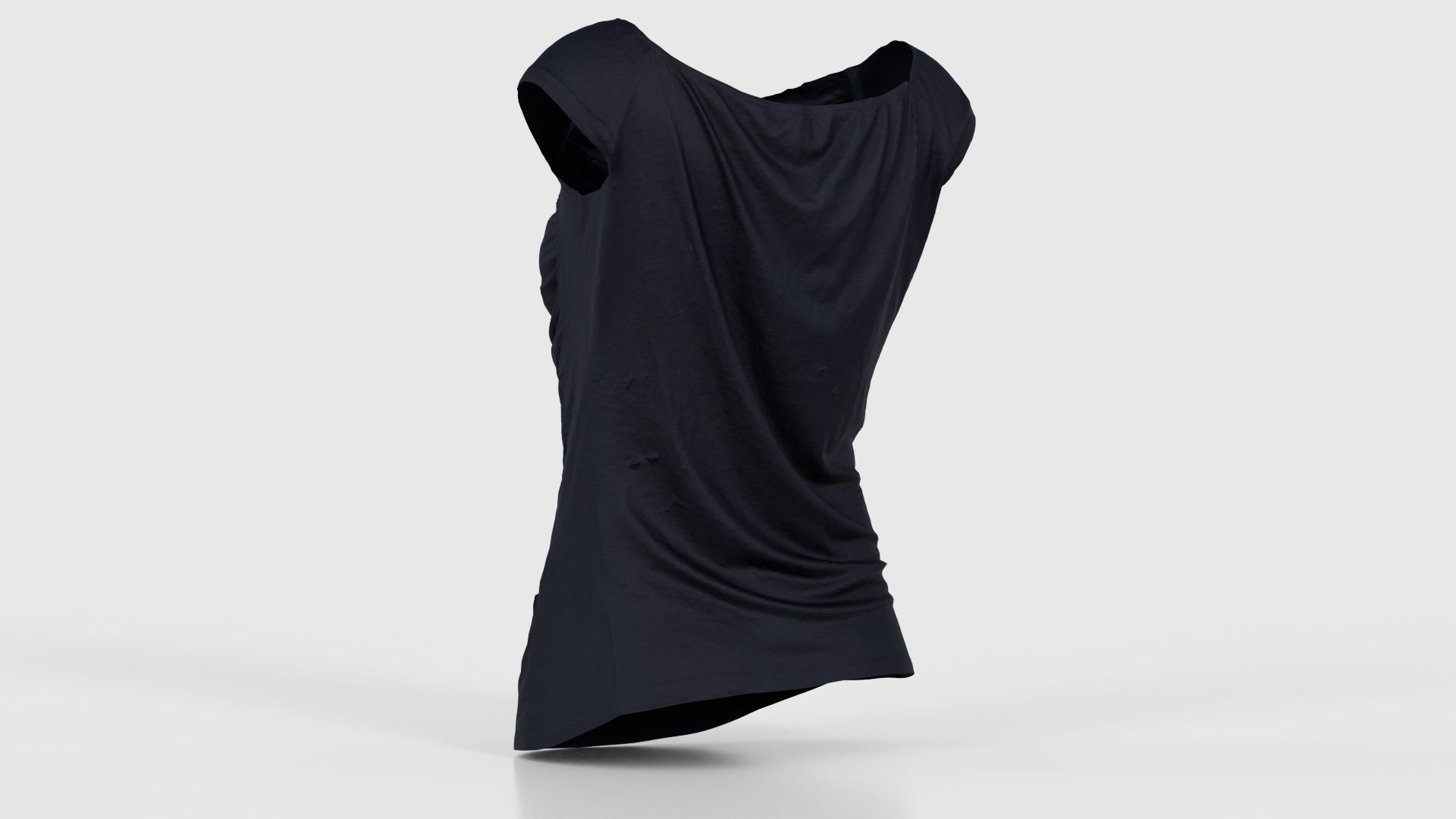 Black Sexy Top Low-poly 3D model_22