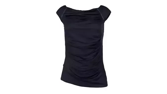 Black Sexy Top Low-poly 3D model