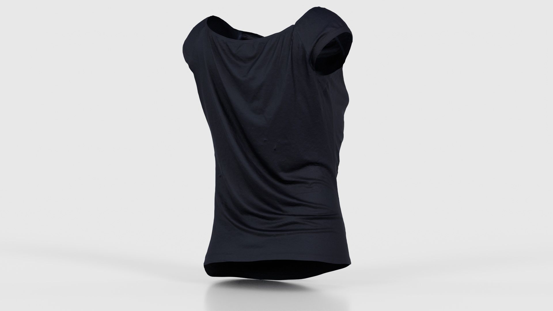 Black Sexy Top Low-poly 3D model_20