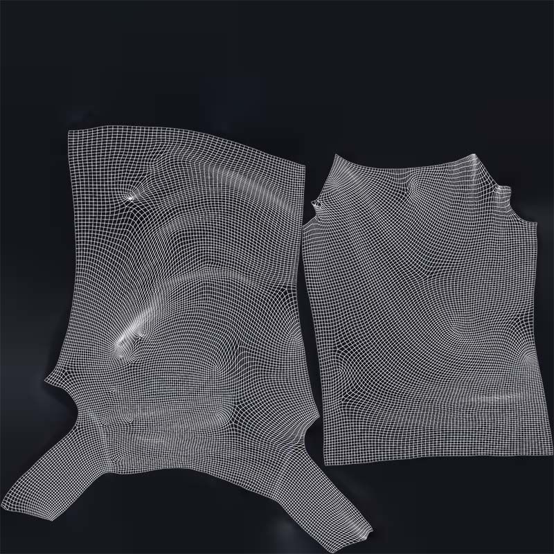 Black Sexy Top Low-poly 3D model_14